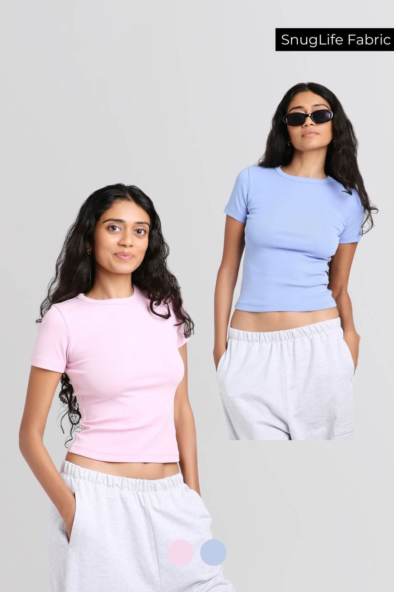 2 Pack: Everyday Tee in in Cotton Candy & Ocean Pop - Life & Jam