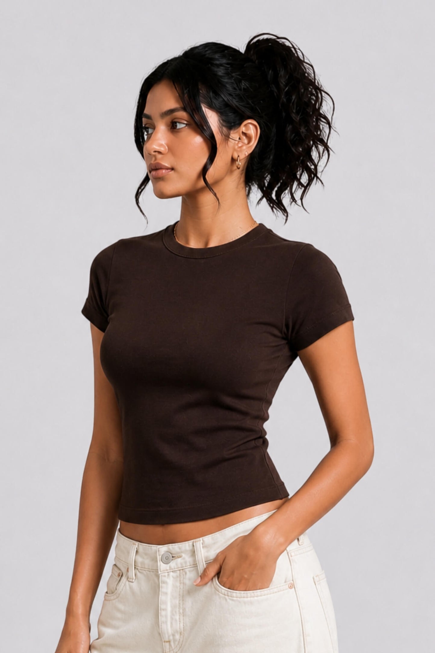 Everyday Tee in Rugged Brown