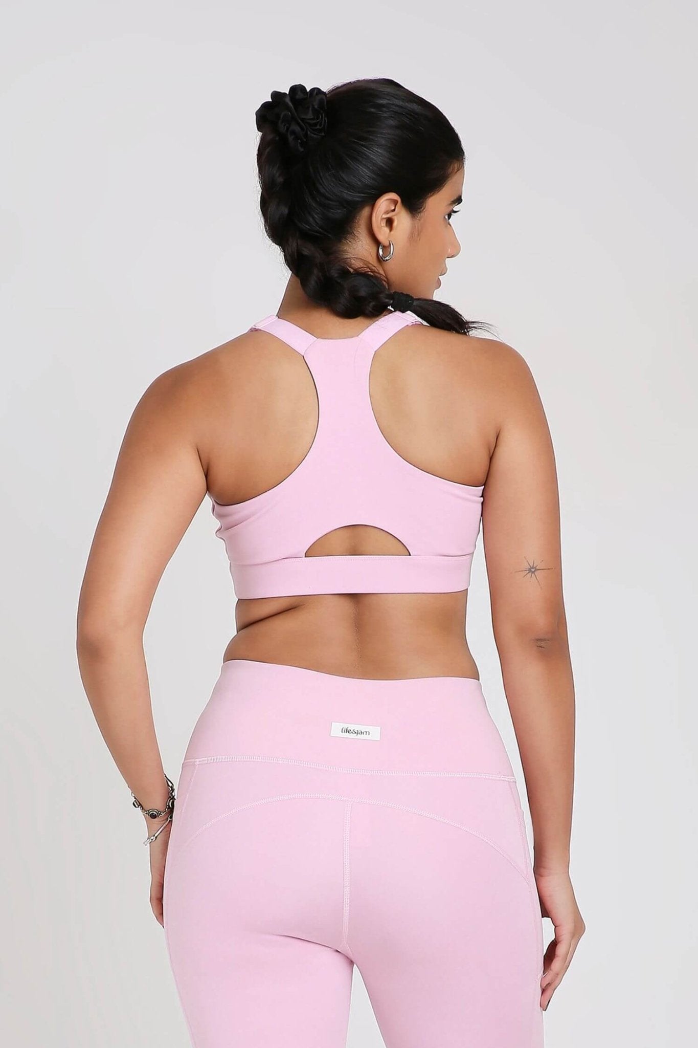 Adjustable Straps Sports Bra in Cotton Candy 2.O - Life & Jam