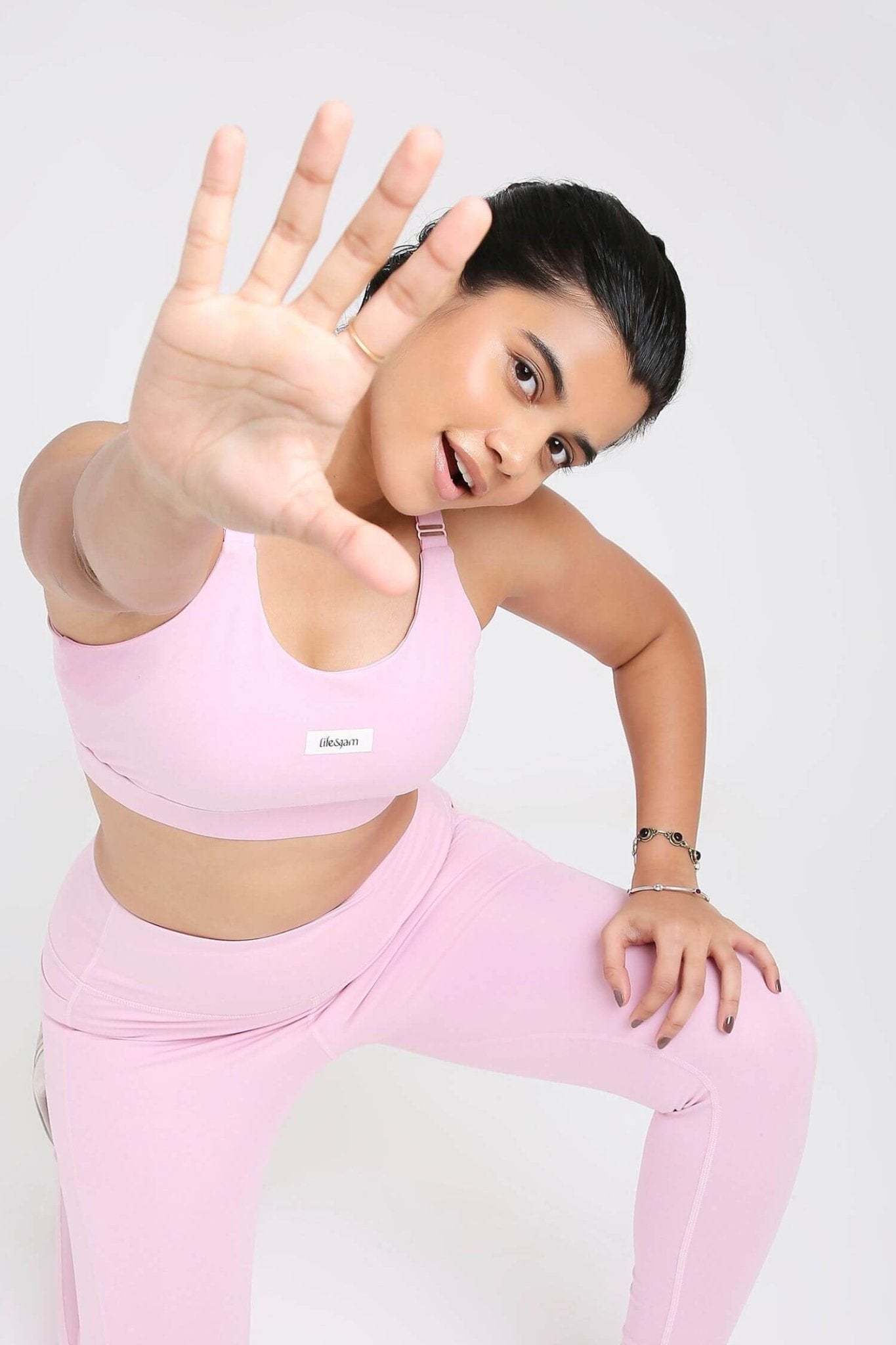 Adjustable Straps Sports Bra in Cotton Candy 2.O - Life & Jam