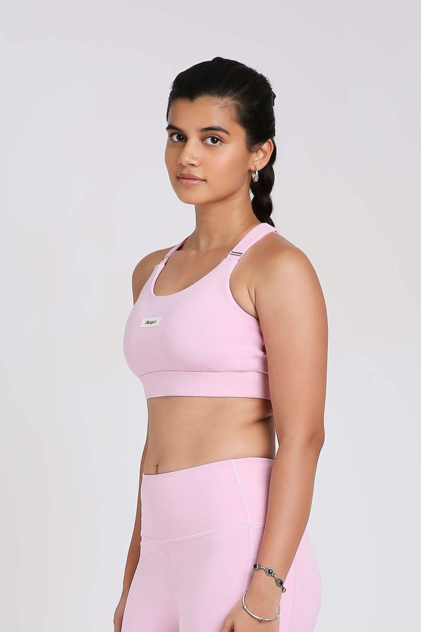 Adjustable Straps Sports Bra in Cotton Candy 2.O - Life & Jam