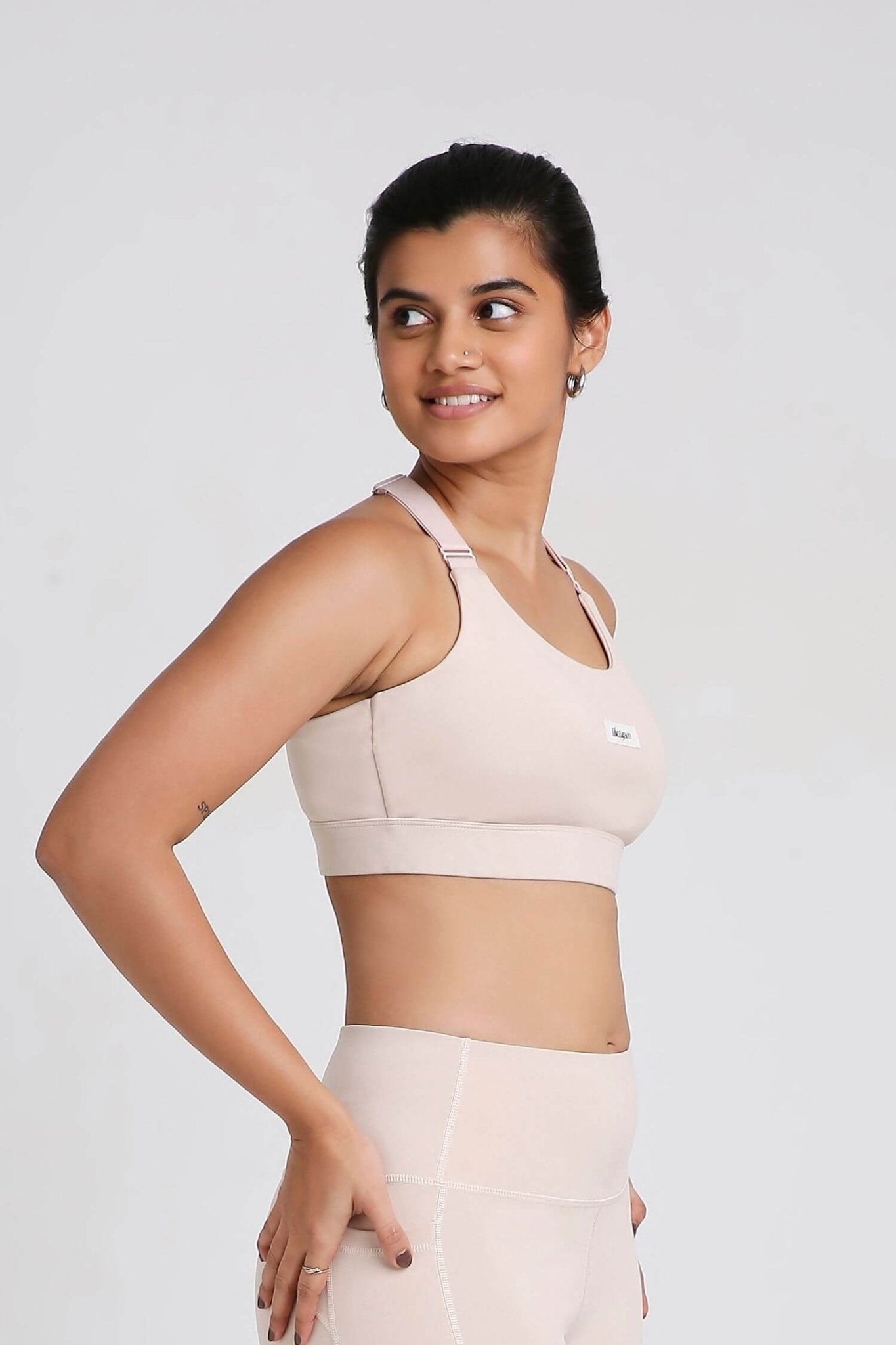 Adjustable Straps Sports Bra in Marshmallow 2.O - Life & Jam