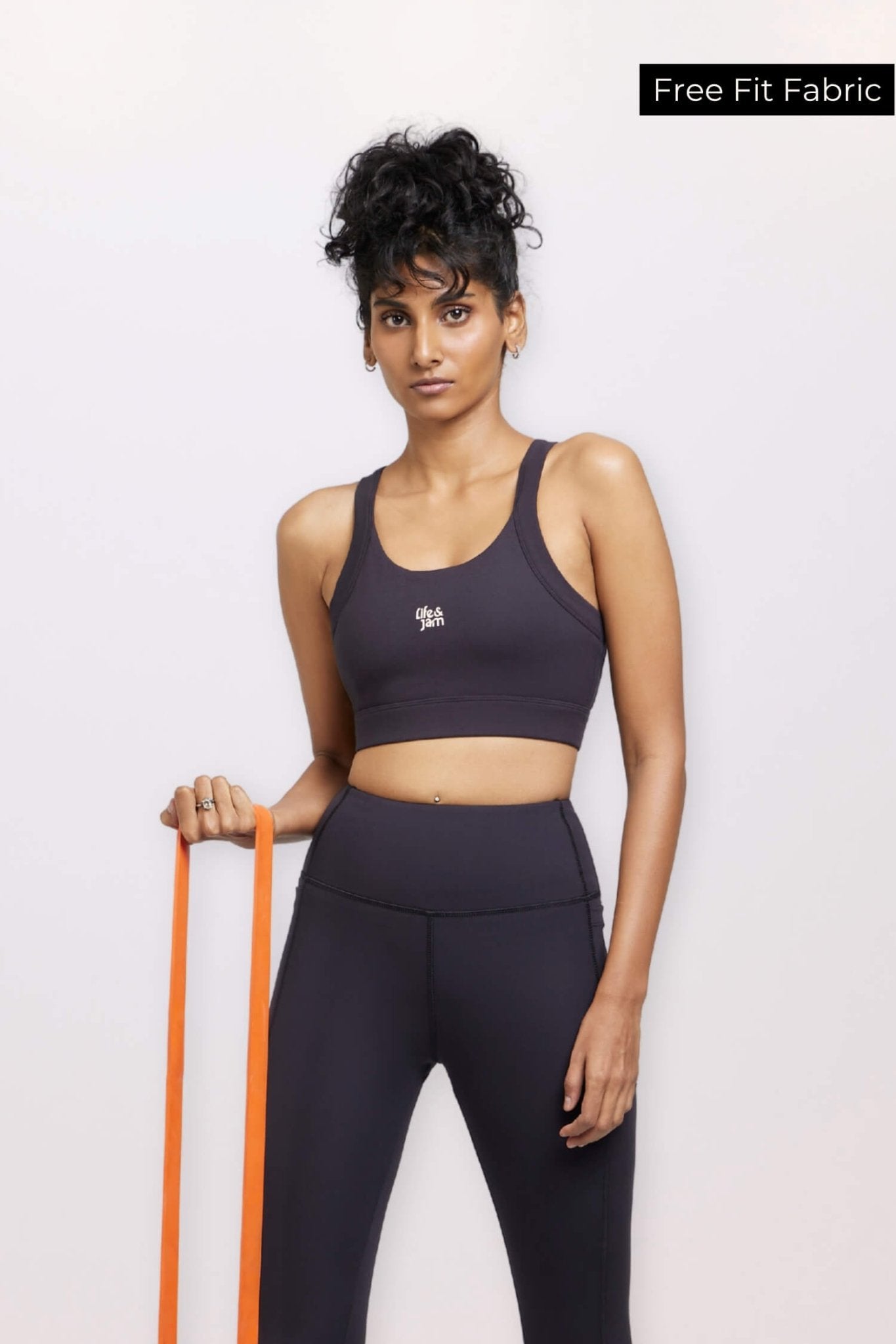 Back Hooks Freedom Sports Bra in Charcoal - Life & Jam