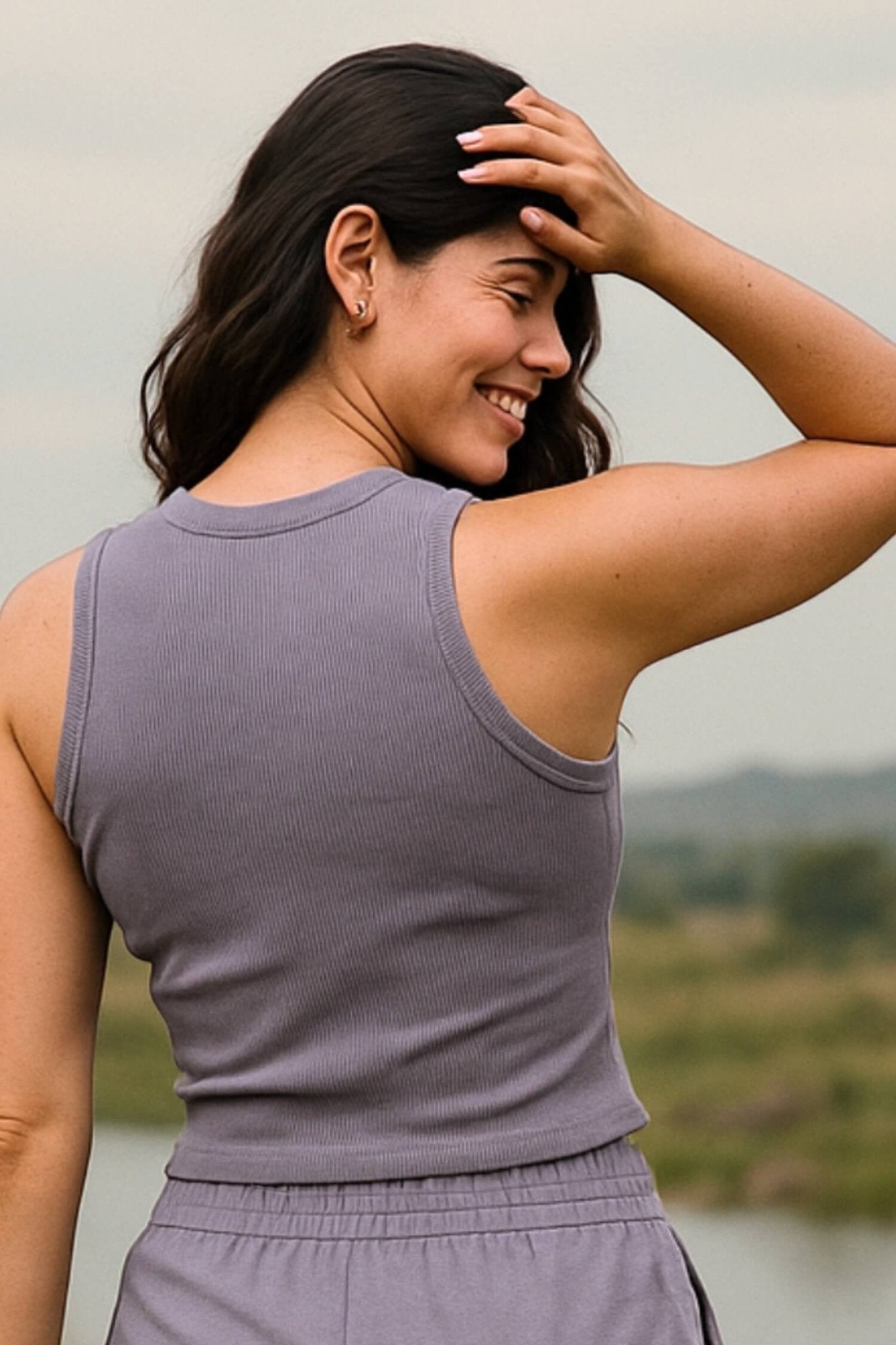 Co - ord Set: Free Spirit Tank & Everyday Lounge Pants in Grey - Life & Jam
