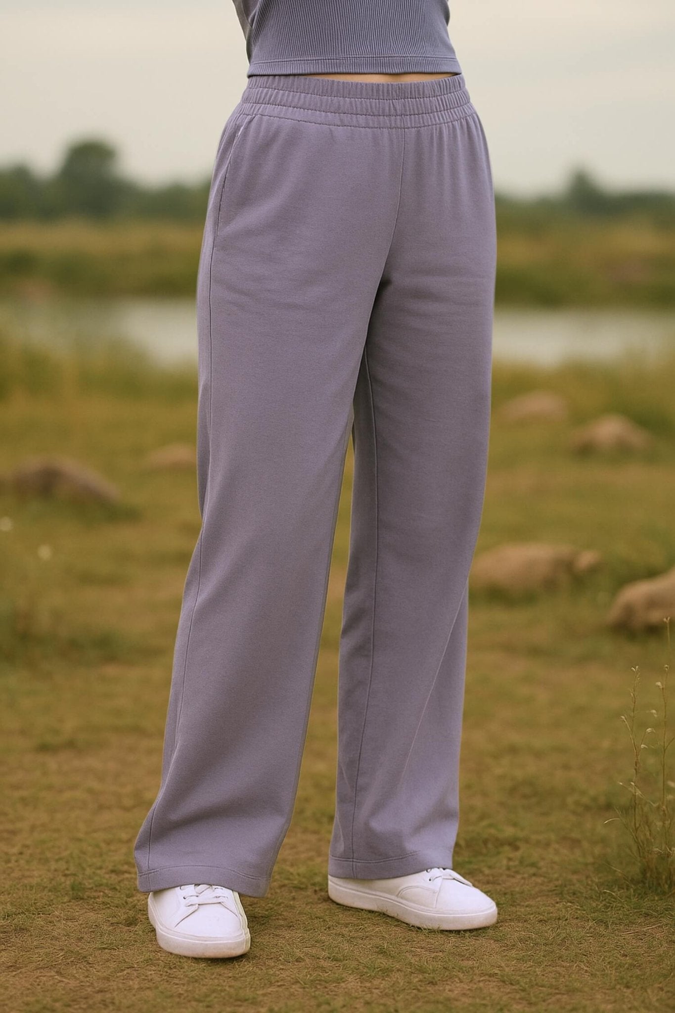 Co - ord Set: Free Spirit Tank & Everyday Lounge Pants in Grey - Life & Jam
