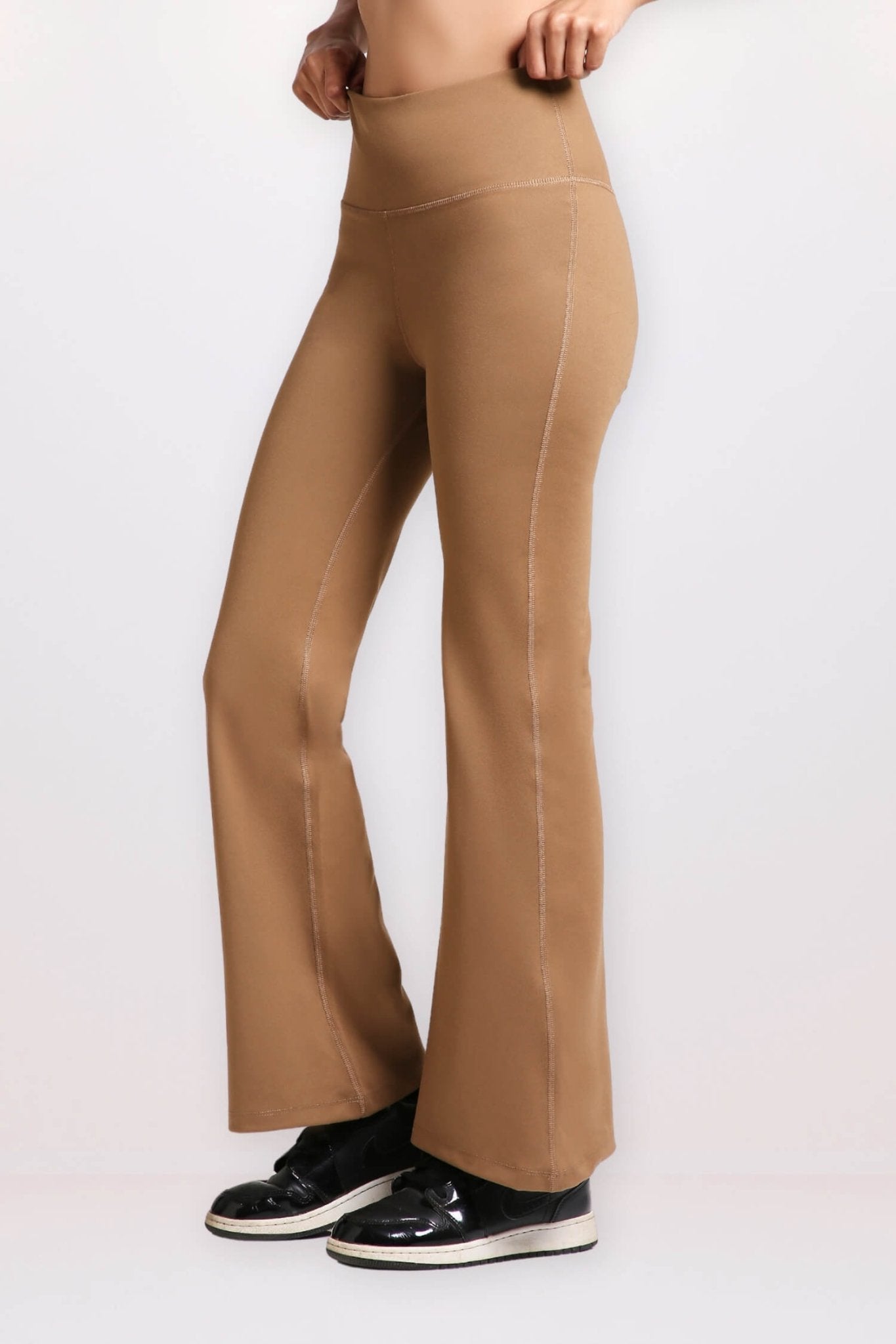 Co - ord Set: Good Girl Code Jacket & Flare Pants Set in Mountain Tan - Life & Jam