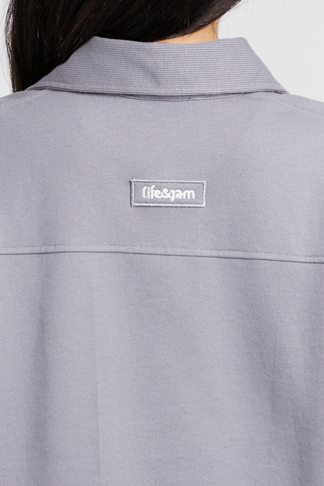 Co - ord Set: Hybrid Polo Tee & Pants in Grey - Life & Jam