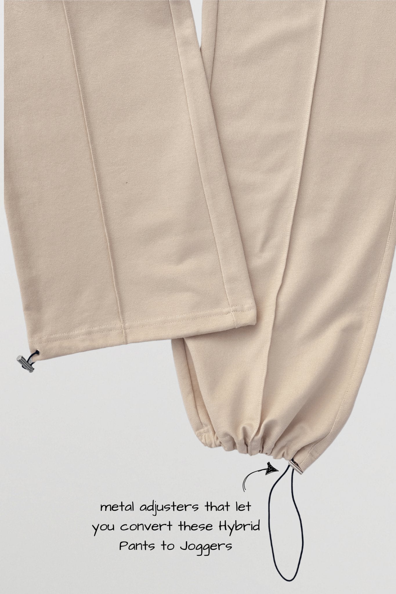 Co - ord Set: Hybrid Polo Tee & Pants in Marshmallow - Life & Jam