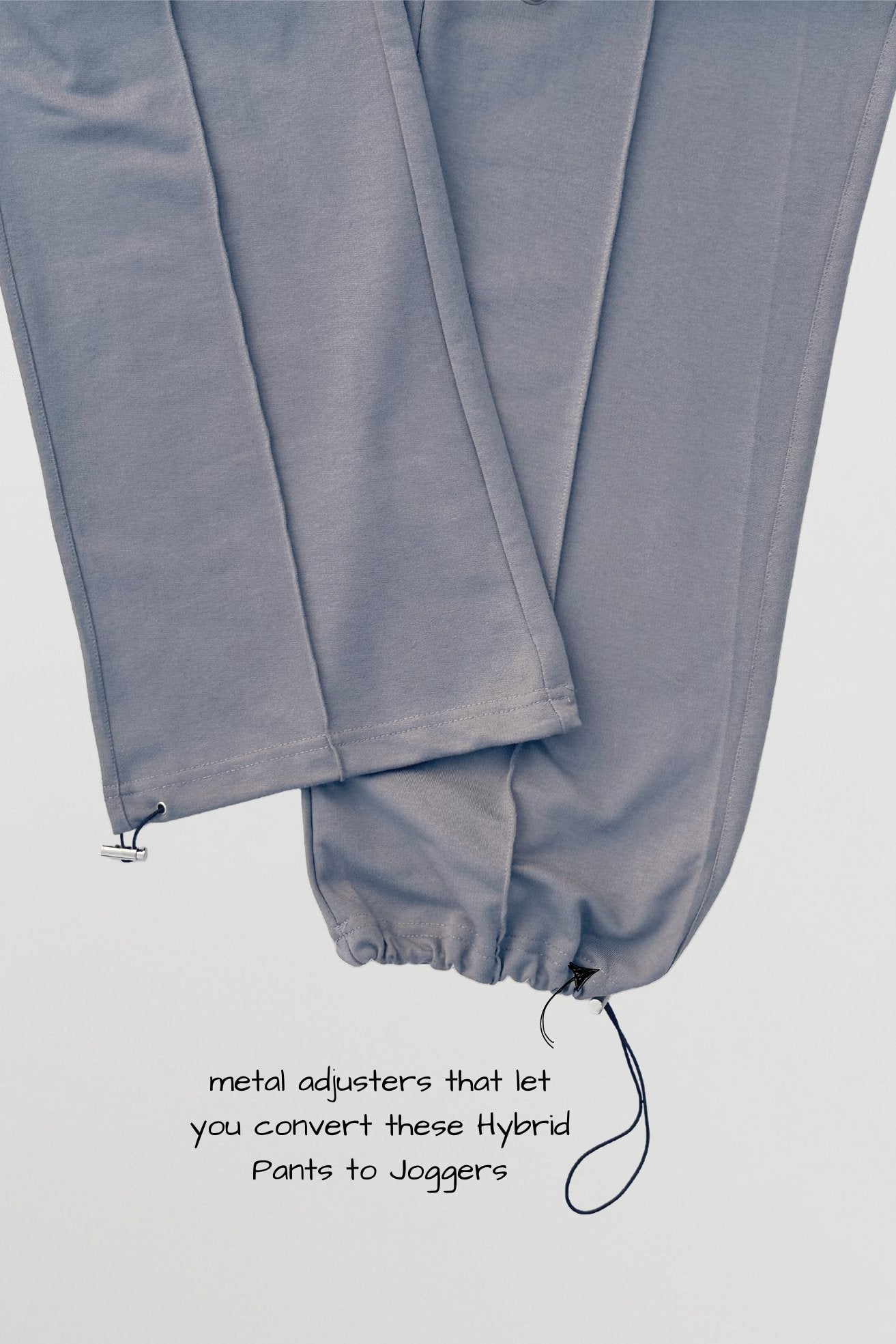 Co - ord Set: Hybrid Tank Tee & Pants in Grey - Life & Jam