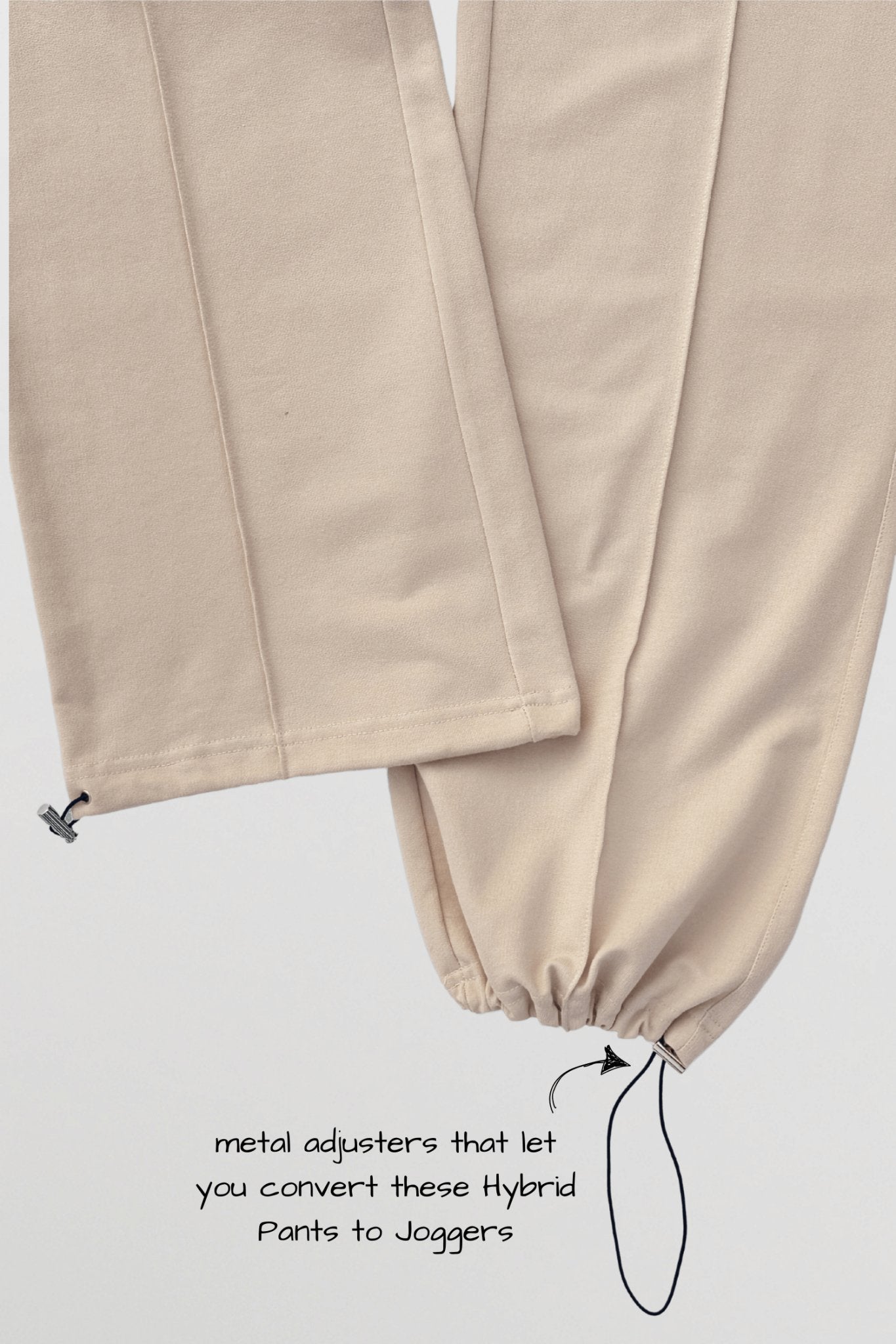 Co - ord Set: Hybrid Tank Tee & Pants in Marshmallow - Life & Jam