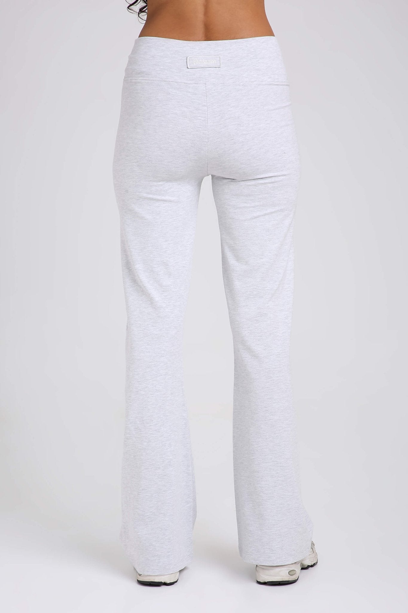 Co - ord Set: Oversized Tee & Chill Flares in Black & Greystone - Life & Jam