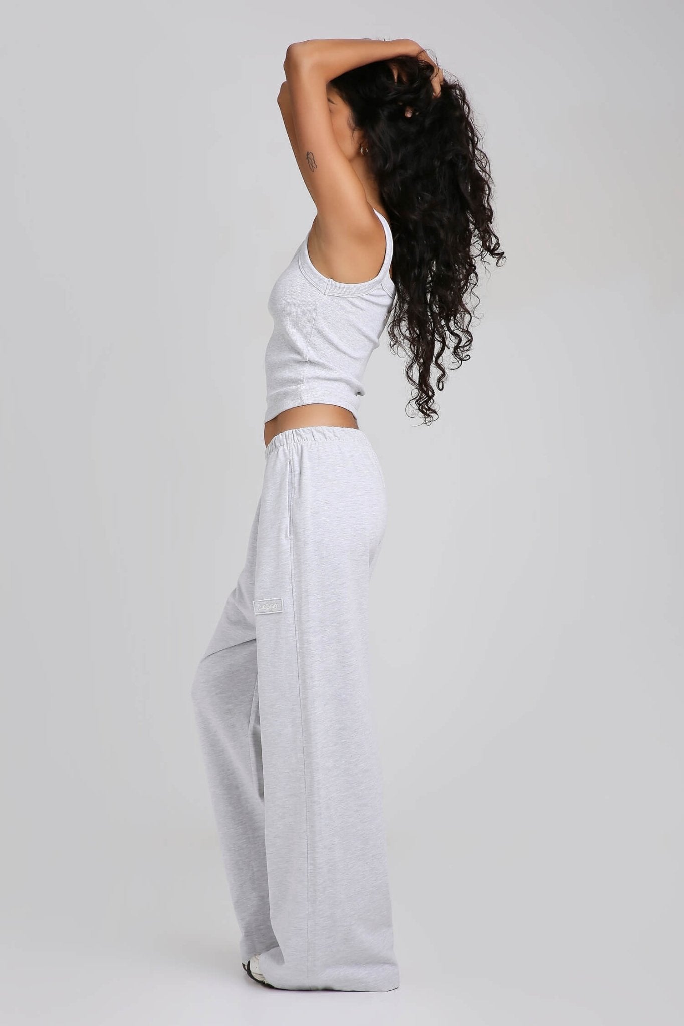Co - ord Set: Strappy Tank & Loungers in Greystone - Life & Jam