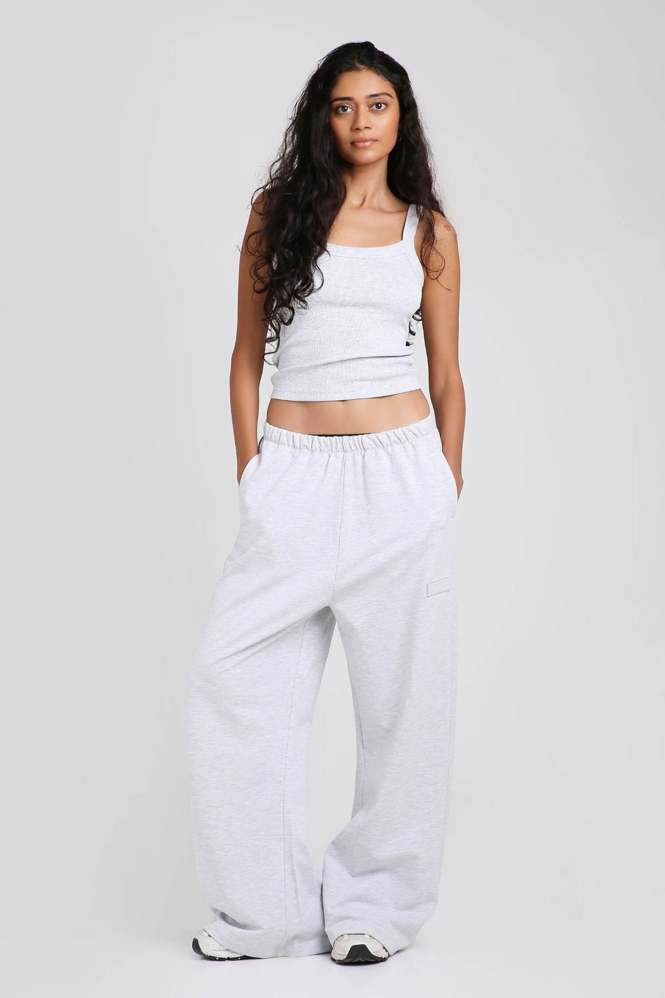 Co - ord Set: Strappy Tank & Loungers in Greystone - Life & Jam