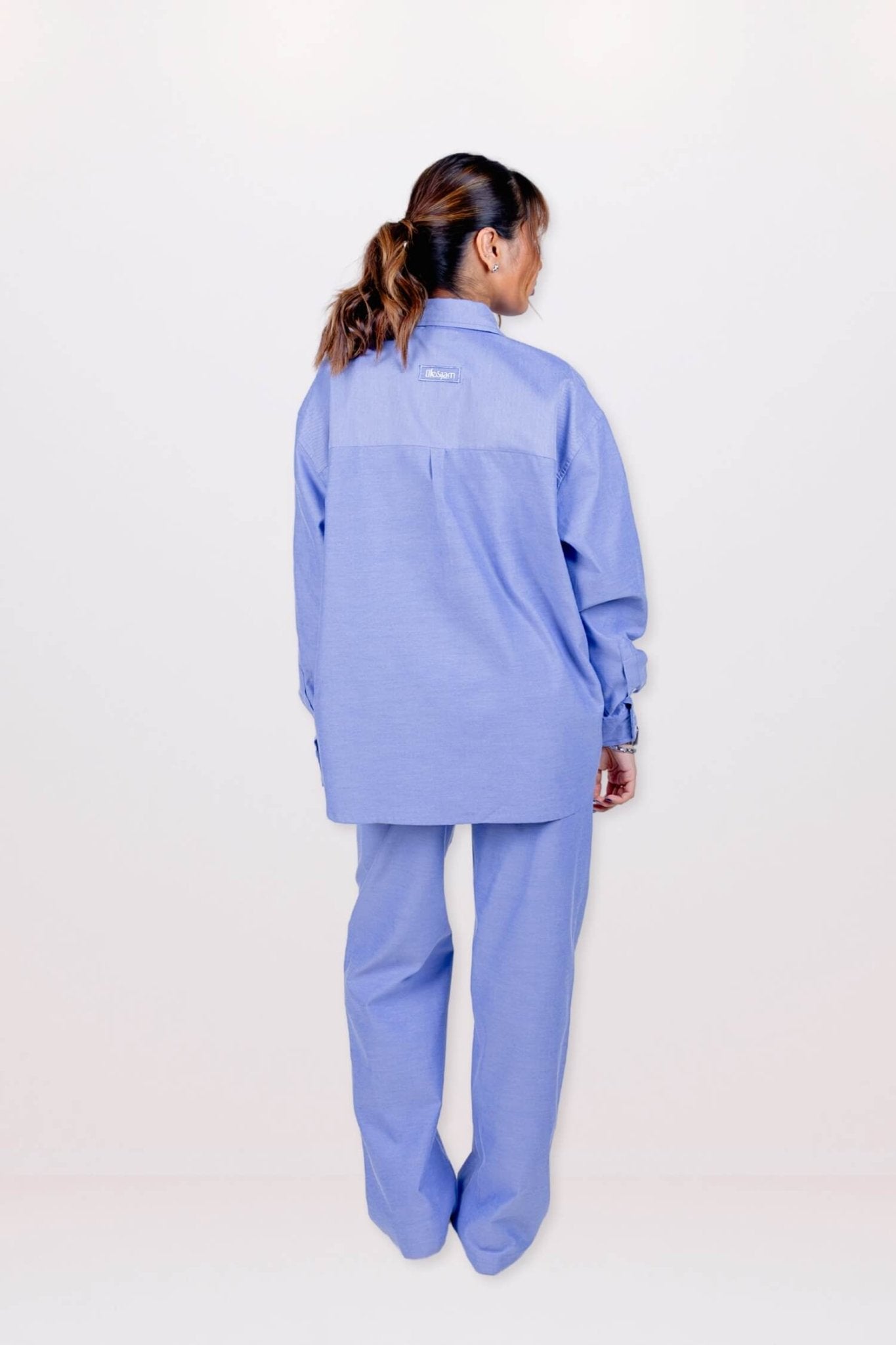 Co - ord Set: Summer Jam Shirt & Pants in Ocean Blue - Life & Jam