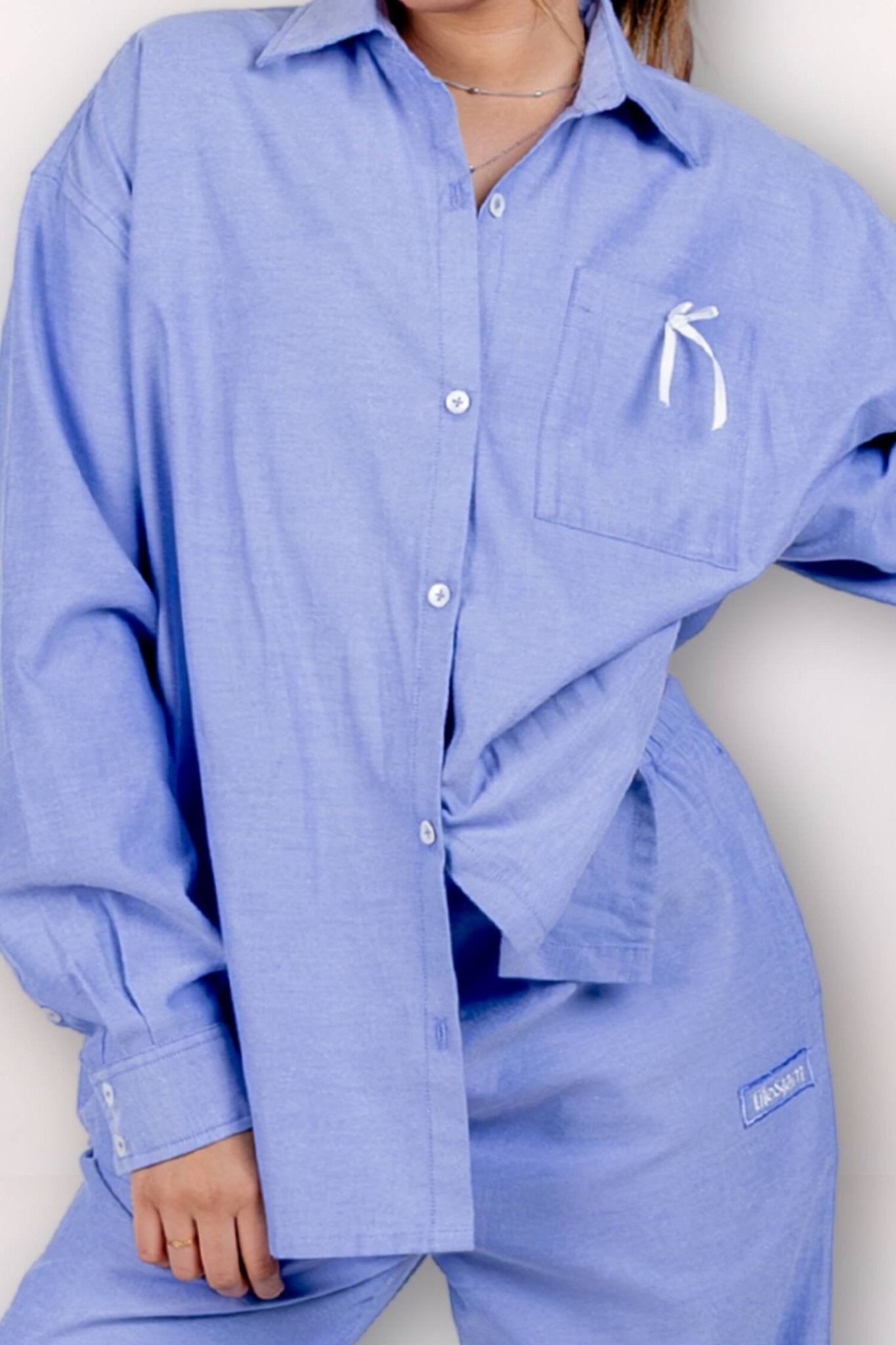 Co - ord Set: Summer Jam Shirt & Shorts in Ocean Blue - Life & Jam