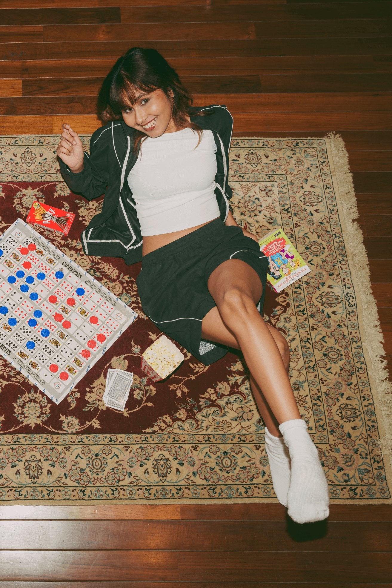 Co - ord Set: Take A Hike Shorts & Jacket In True Black - Life & Jam