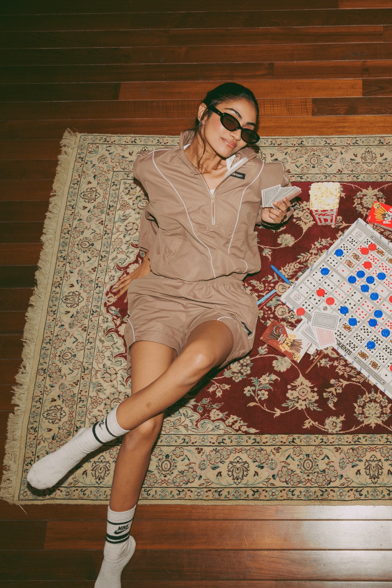 Co - ord Set: Take A Hike Shorts & Pullover In Earthstone - Life & Jam