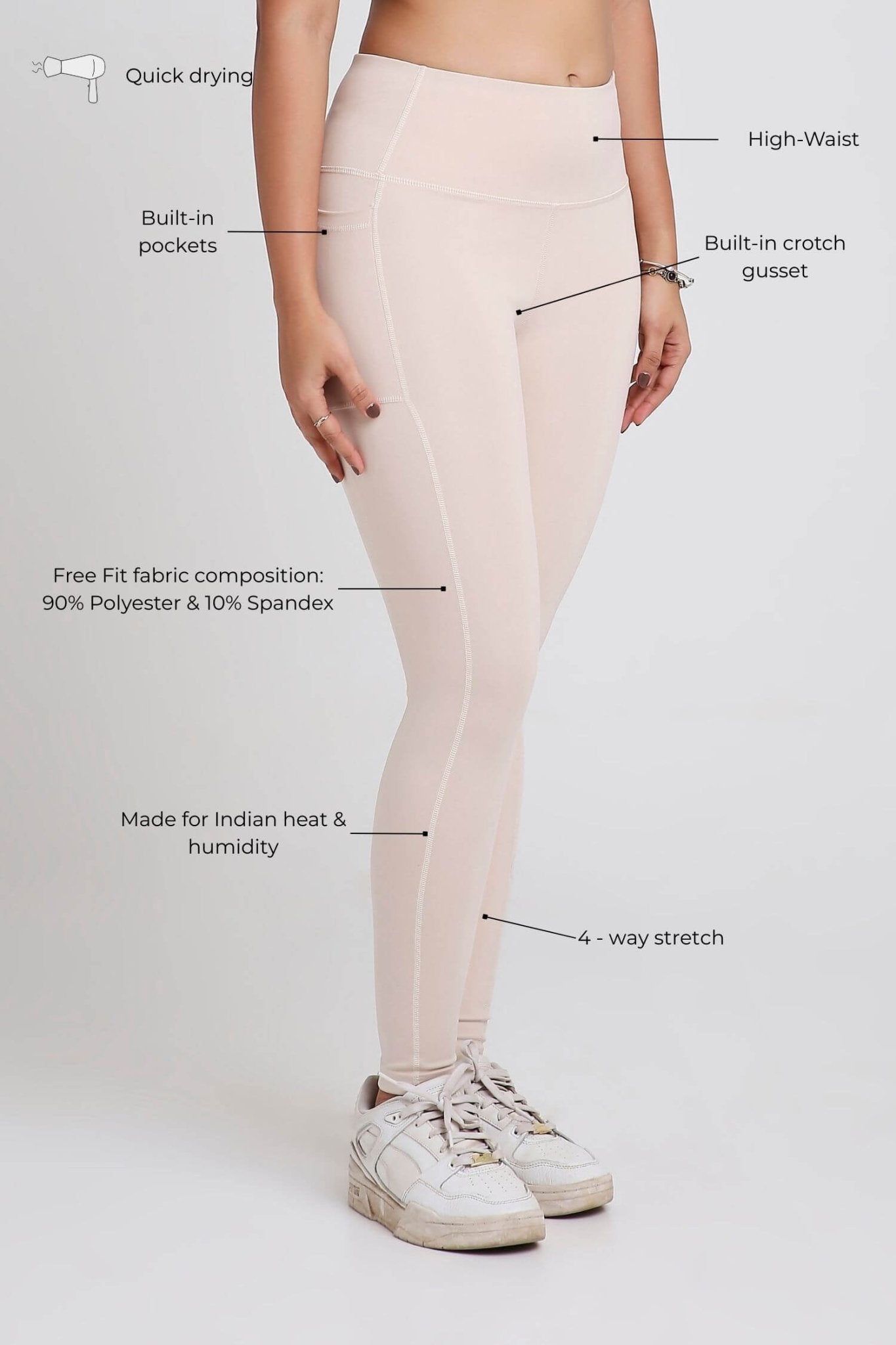 Dawn to Dusk Leggings in Marshmallow 2.0 - Life & Jam