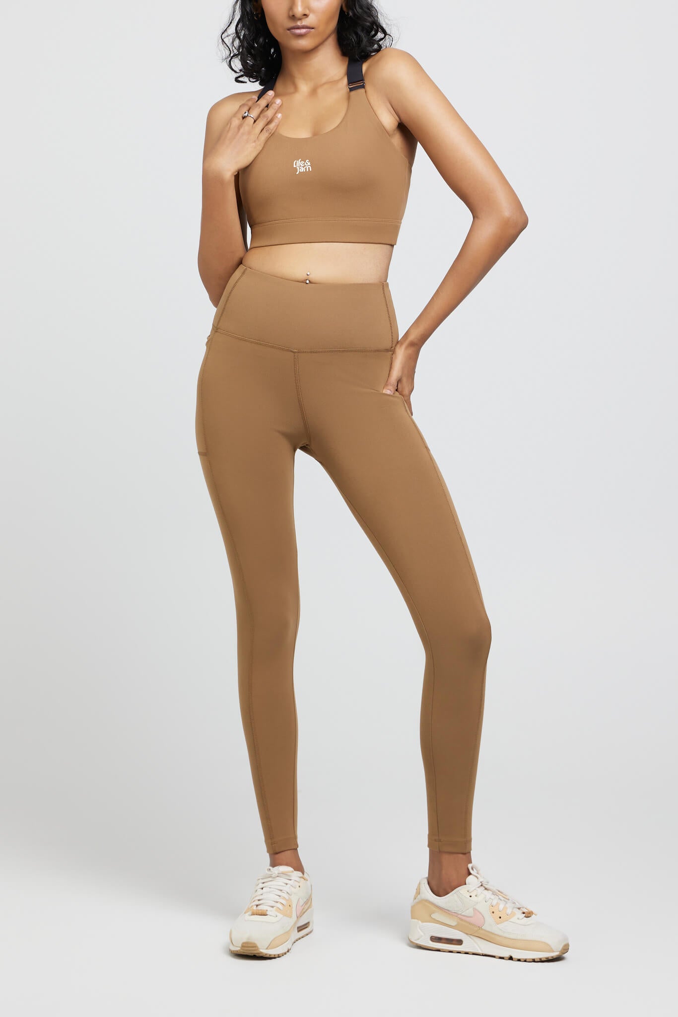Dawn to Dusk Leggings in Mountain Tan - Life & Jam