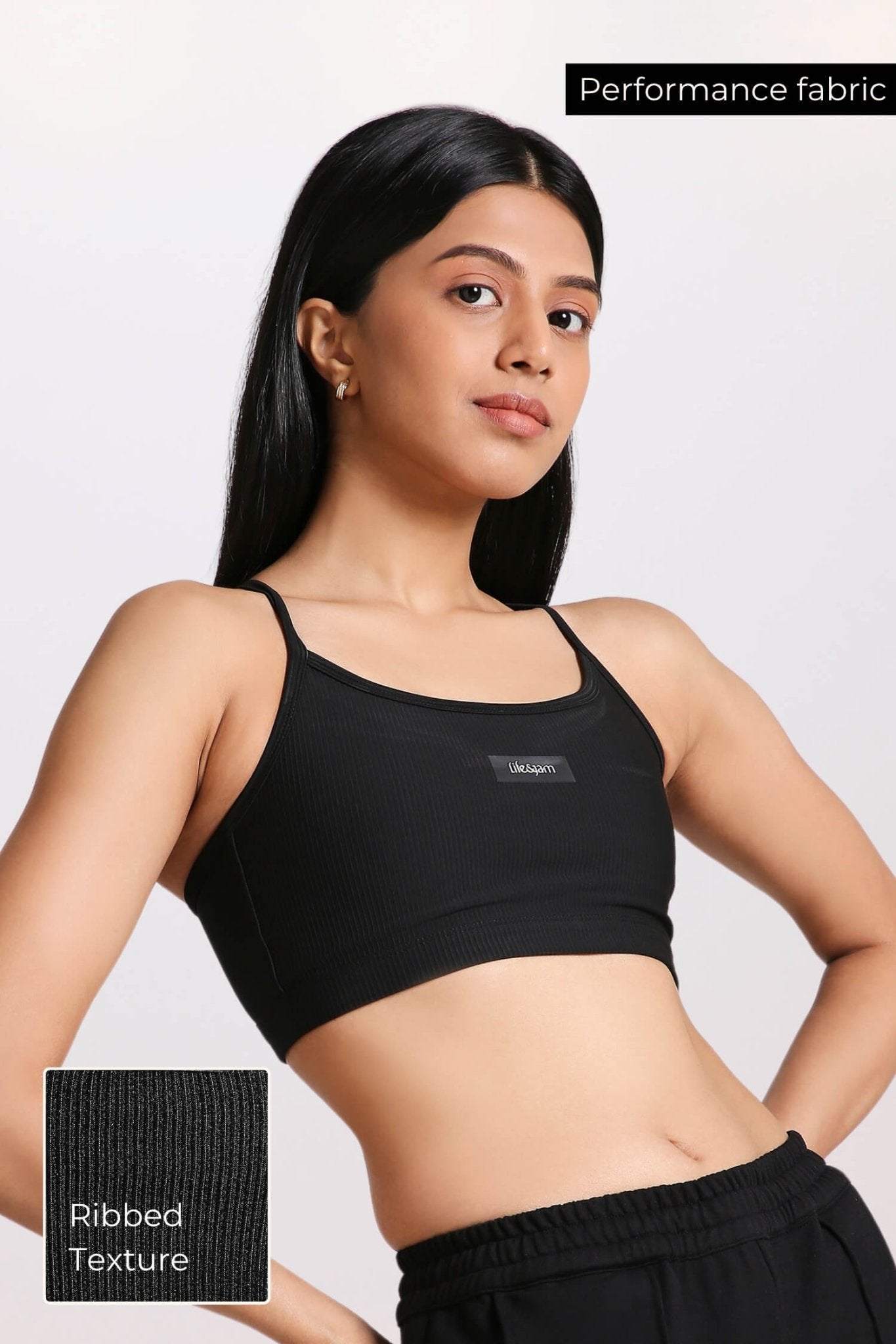 Everyday Bralette in True Black - Life & Jam