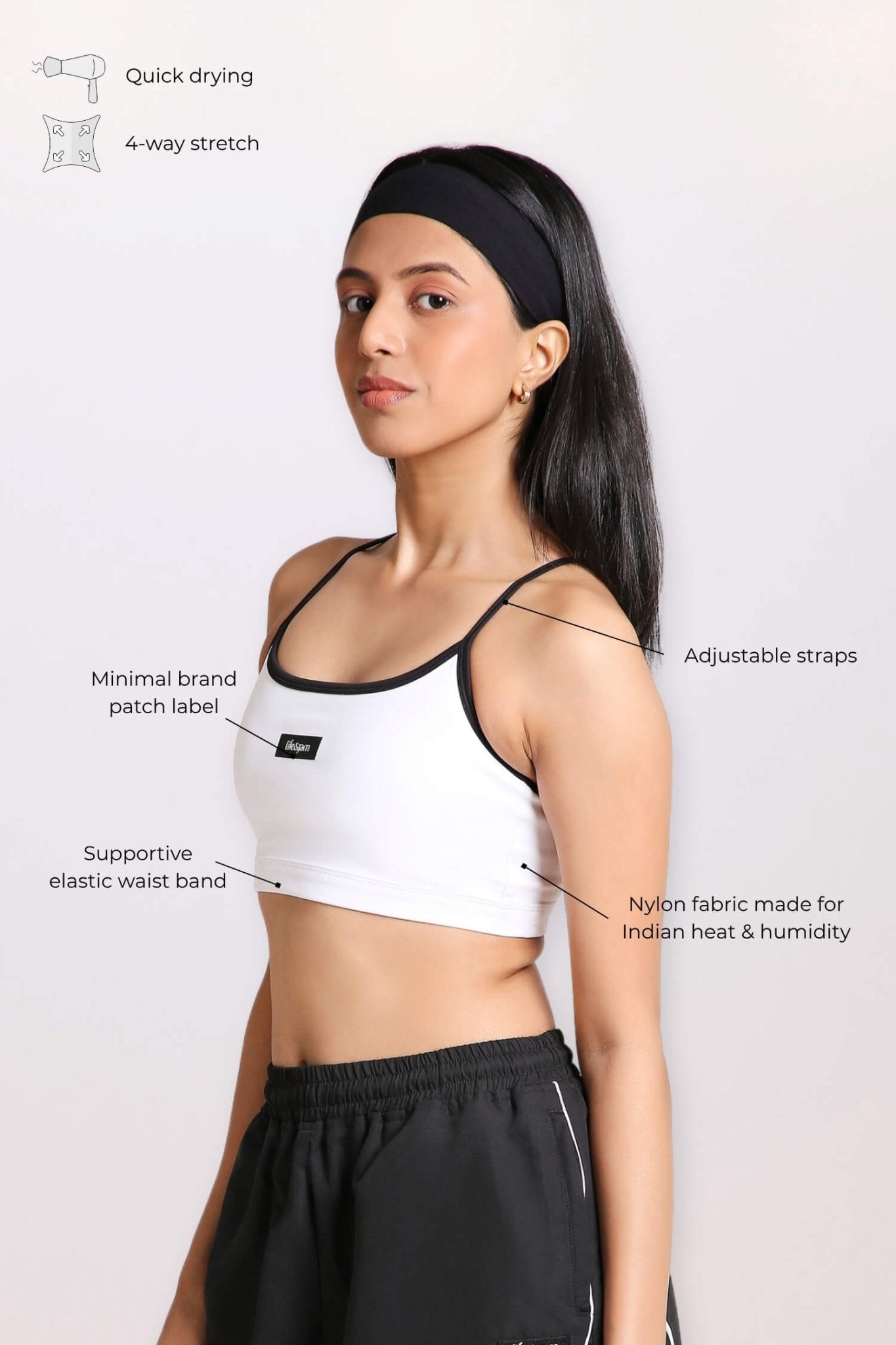 Everyday Bralette in White - Life & Jam