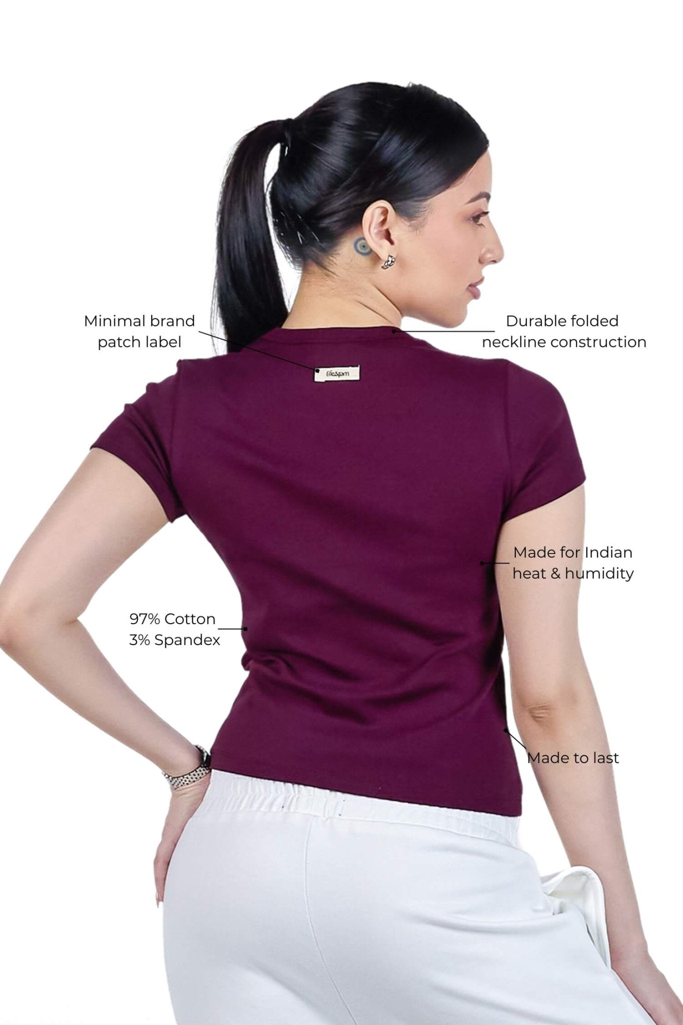 Everyday Tee in Grape Vine - Life & Jam