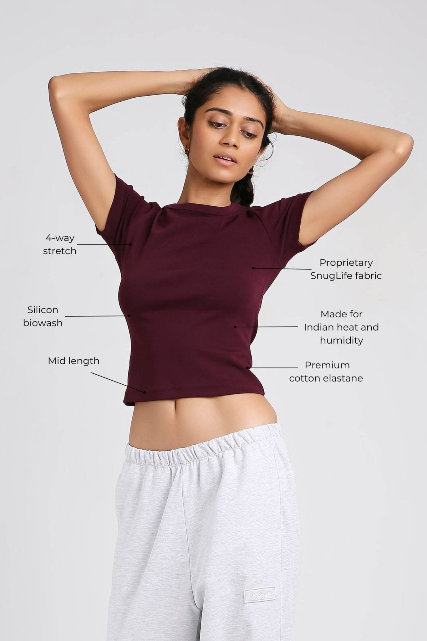 Everyday Tee in Grape Vine - Life & Jam