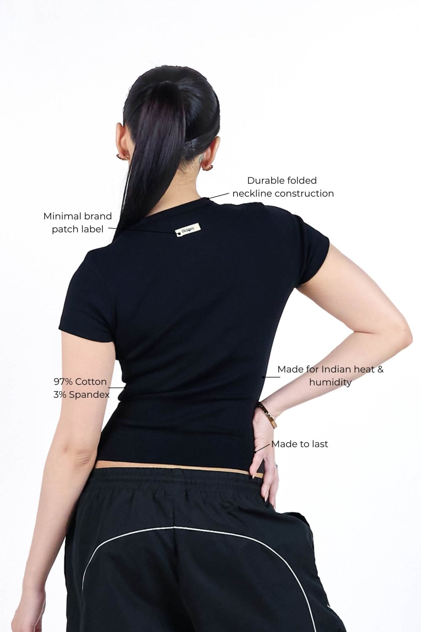 Everyday Tee in True Black - Life & Jam