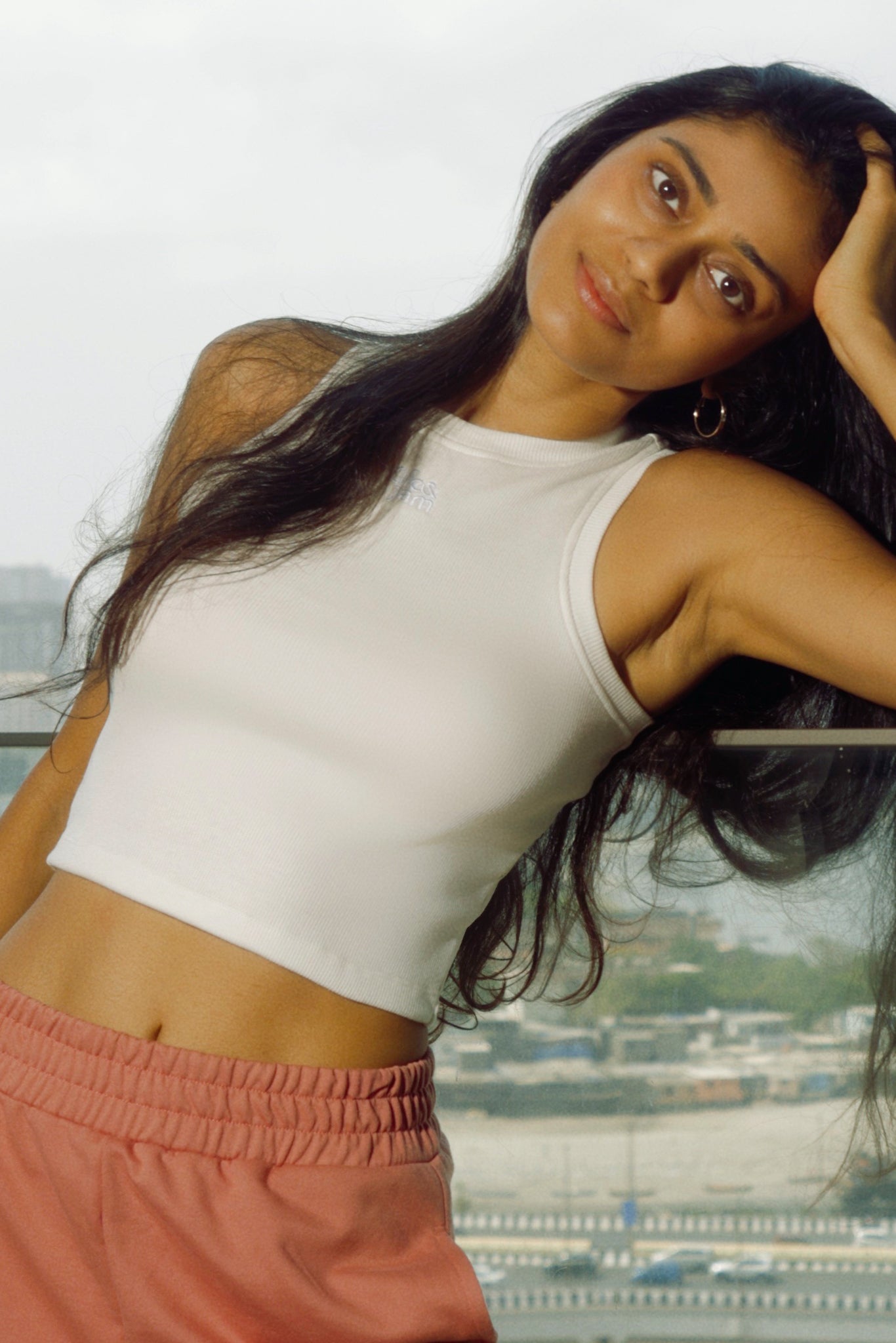 Free Spirit Ribbed Tank In Snow White - Life & Jam