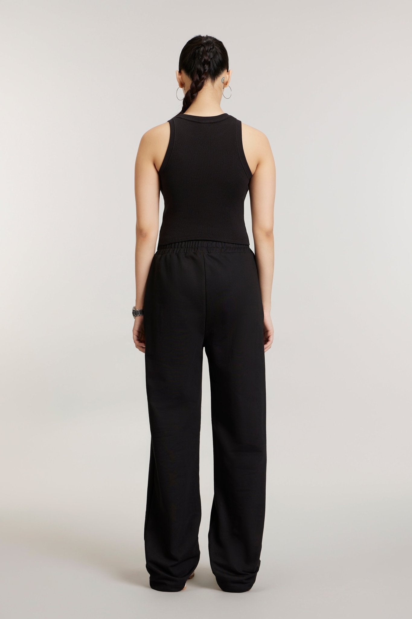 Free Spirit Ribbed Tank In True Black - Life & Jam