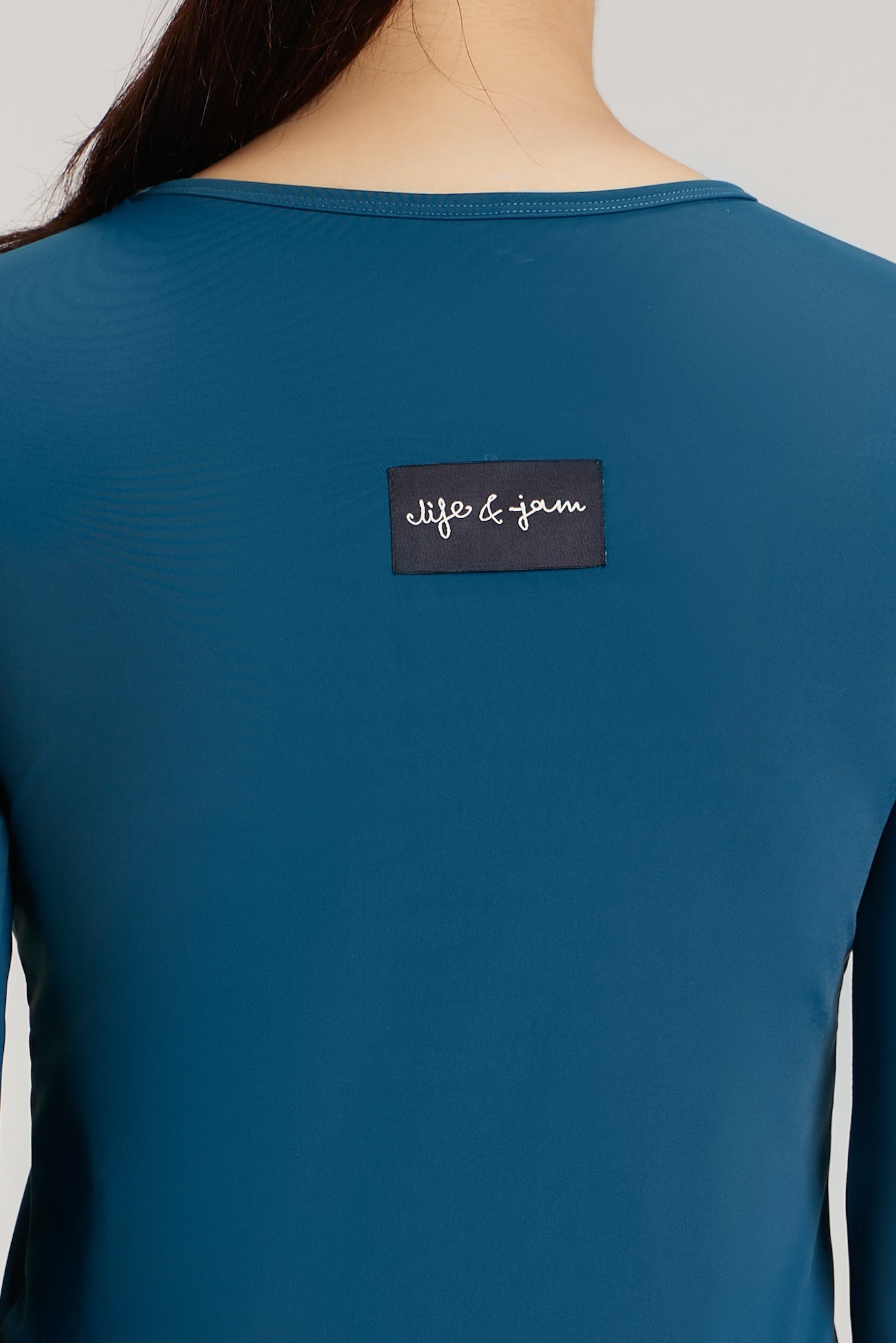 Full Sleeves Quick - Dry Gym Tee in Steely Teal - Life & Jam