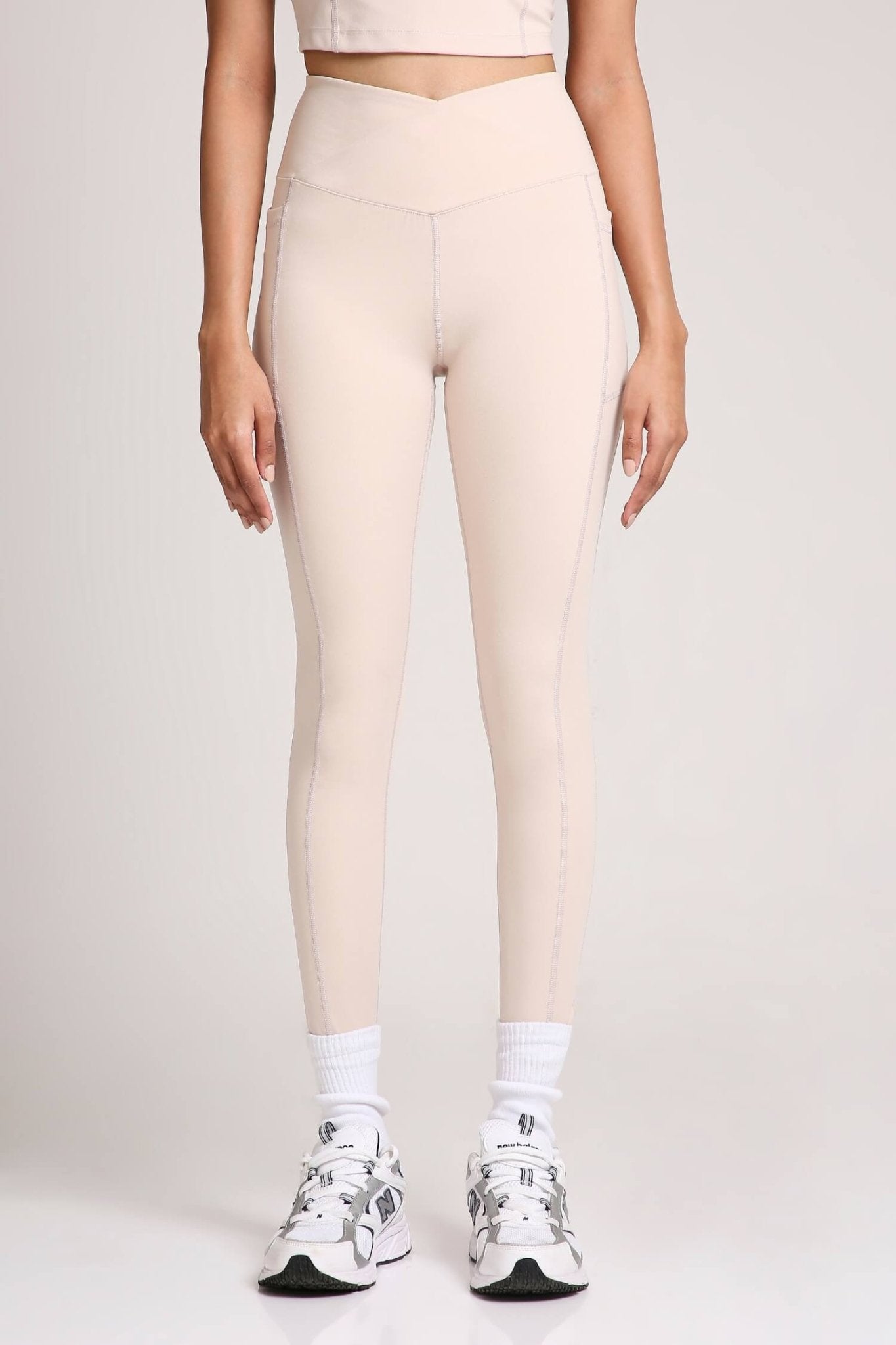 Good Girl Code Crossover Leggings in Marshmallow - Life & Jam
