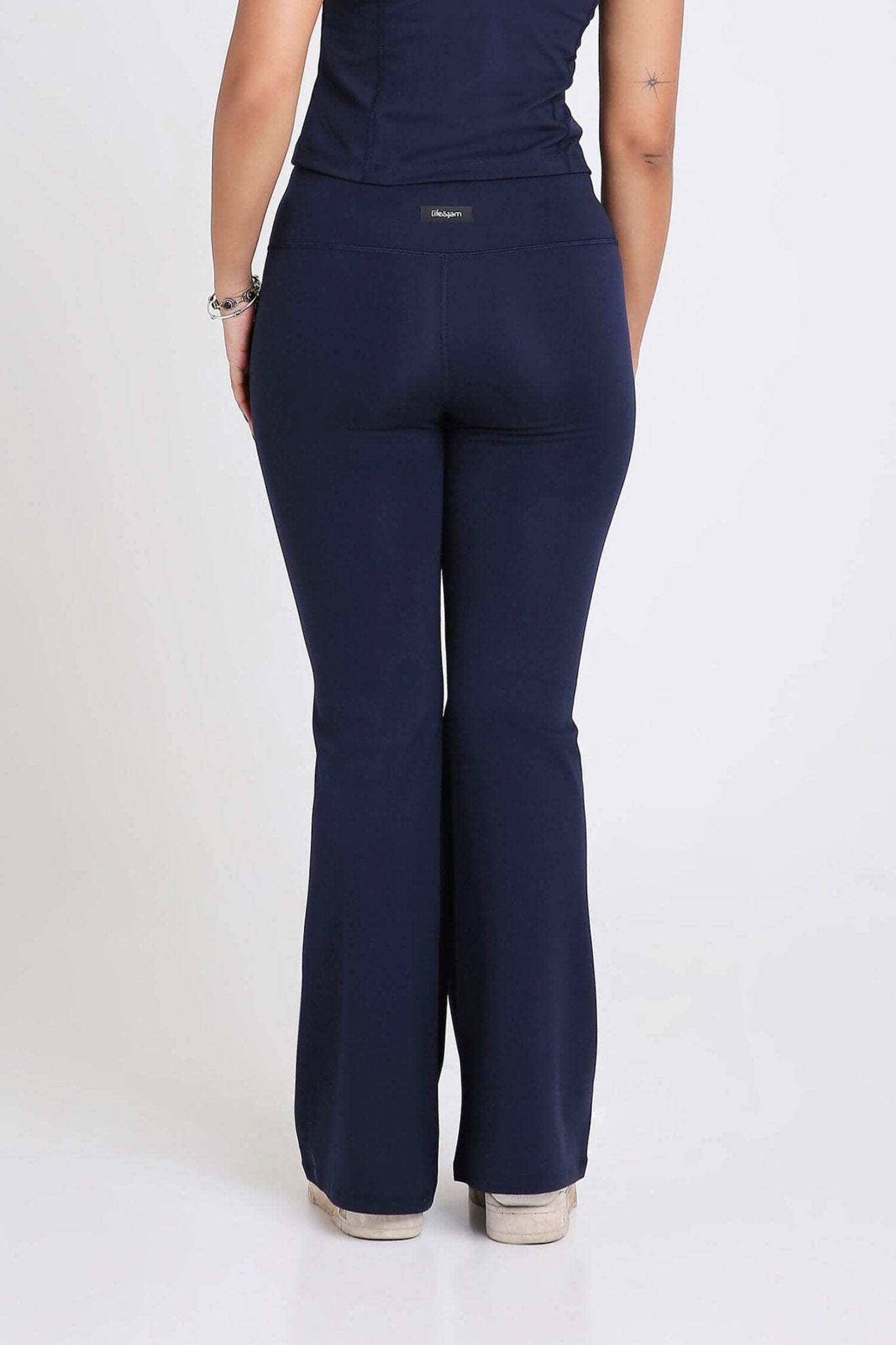 Good Girl Code Flare Pants in Ink - Life & Jam