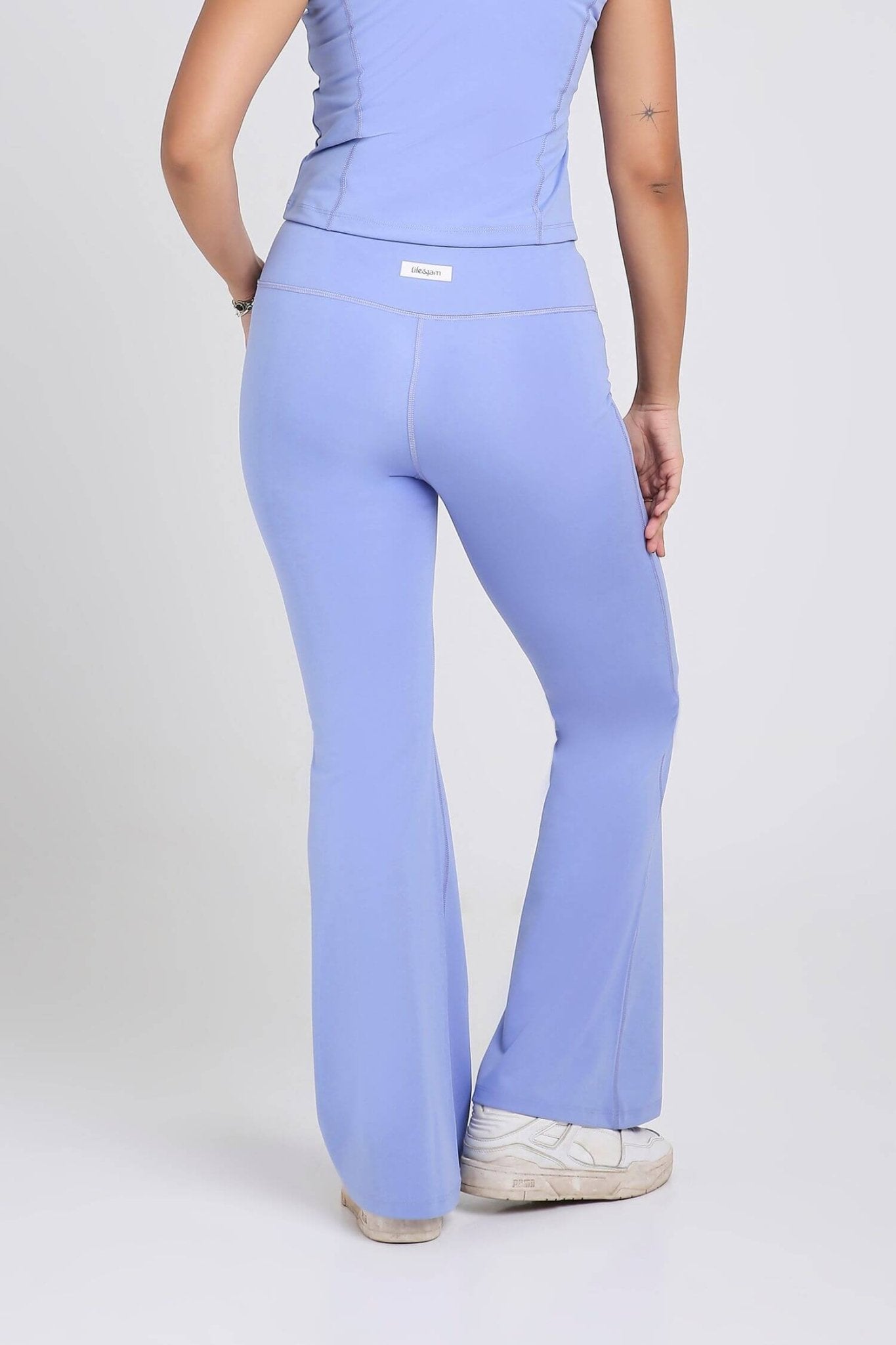 Good Girl Code Flare Pants in Ocean Pop - Life & Jam