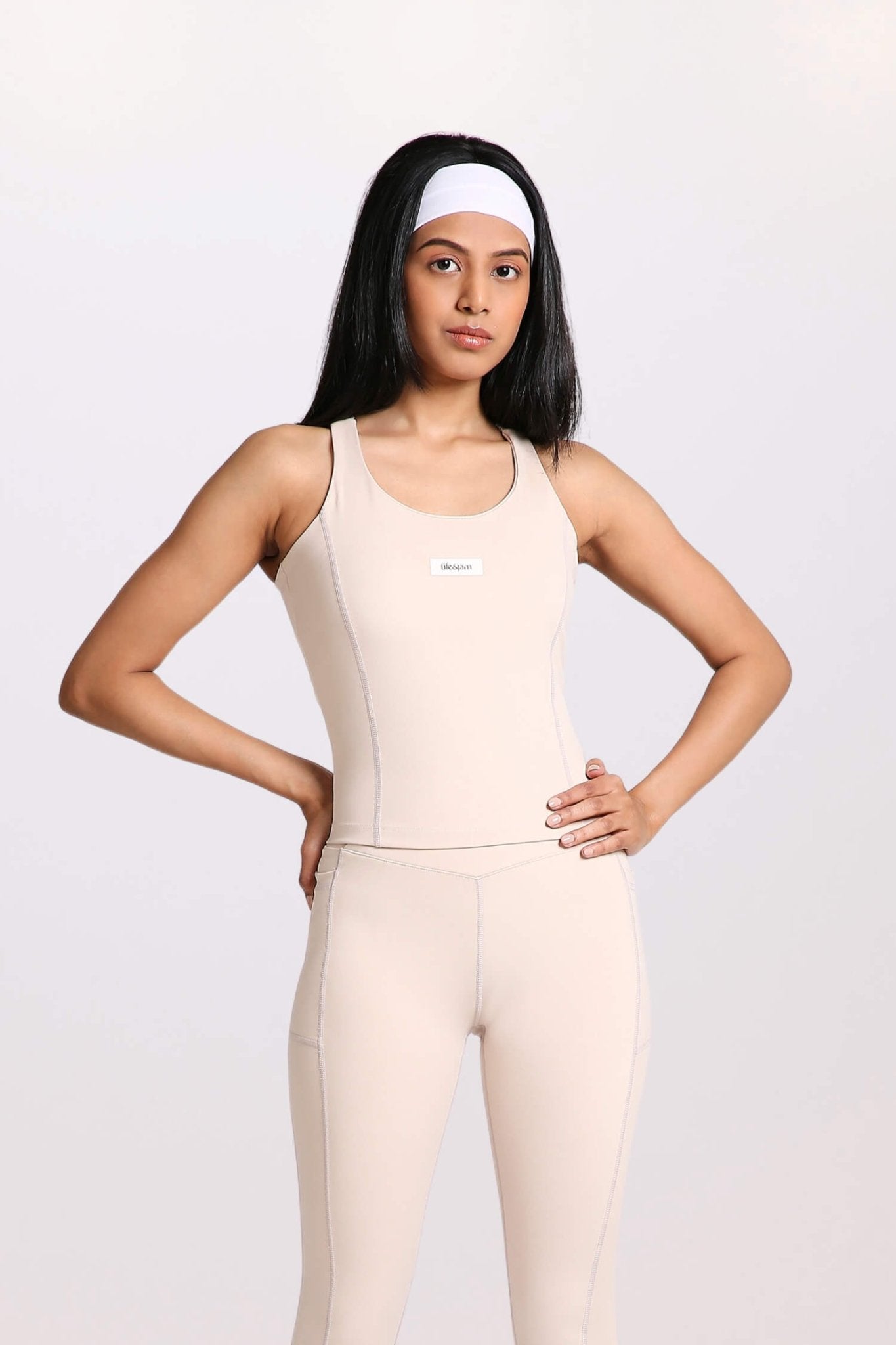 Good Girl Code Longline Sports Bra in Marshmallow - Life & Jam