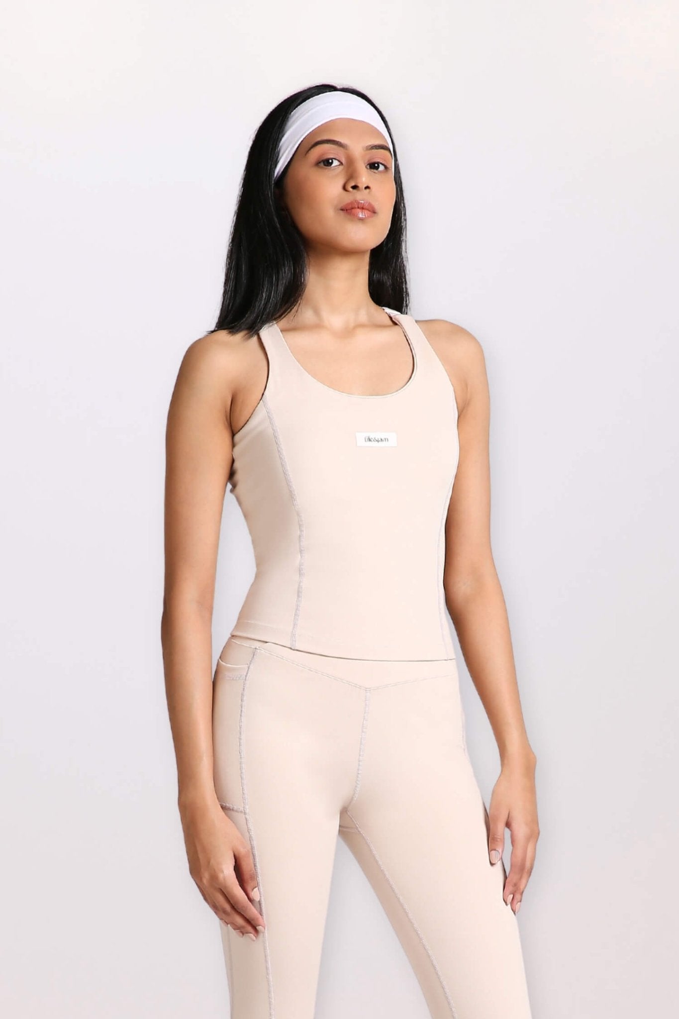 Good Girl Code Longline Sports Bra in Marshmallow - Life & Jam