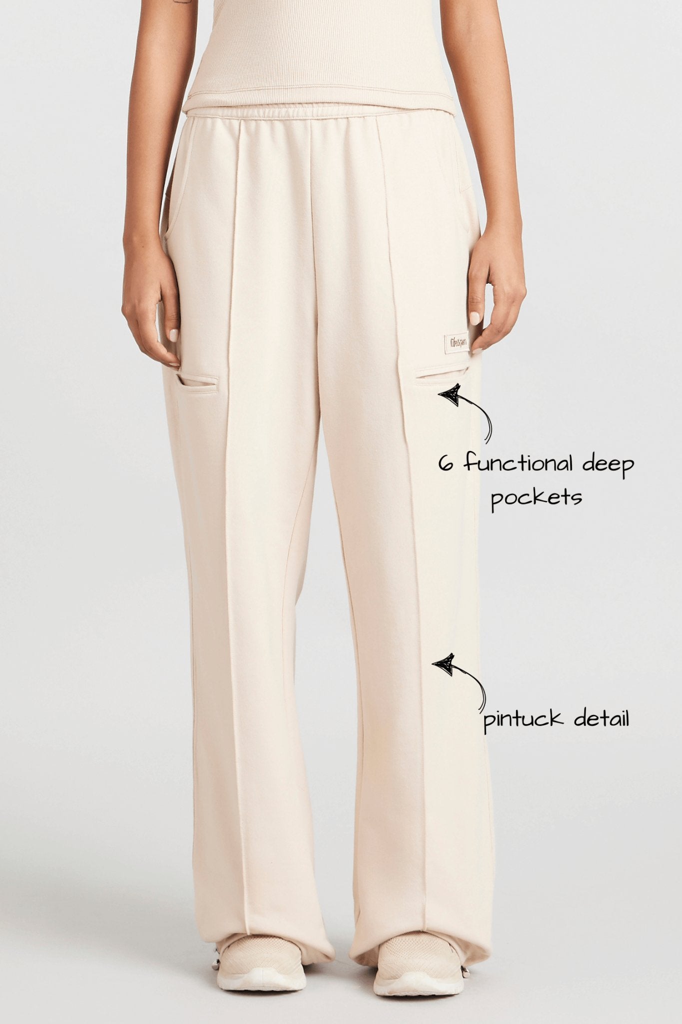 Hybrid Pants in Marshmallow - Life & Jam