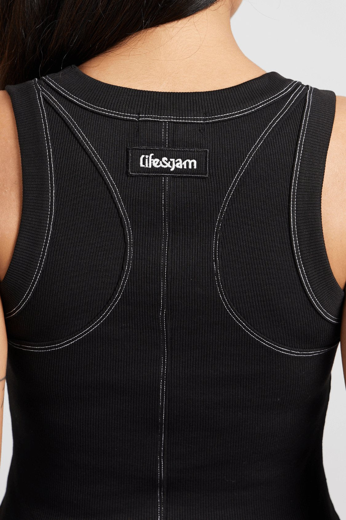 Hybrid Tank in True Black - Life & Jam