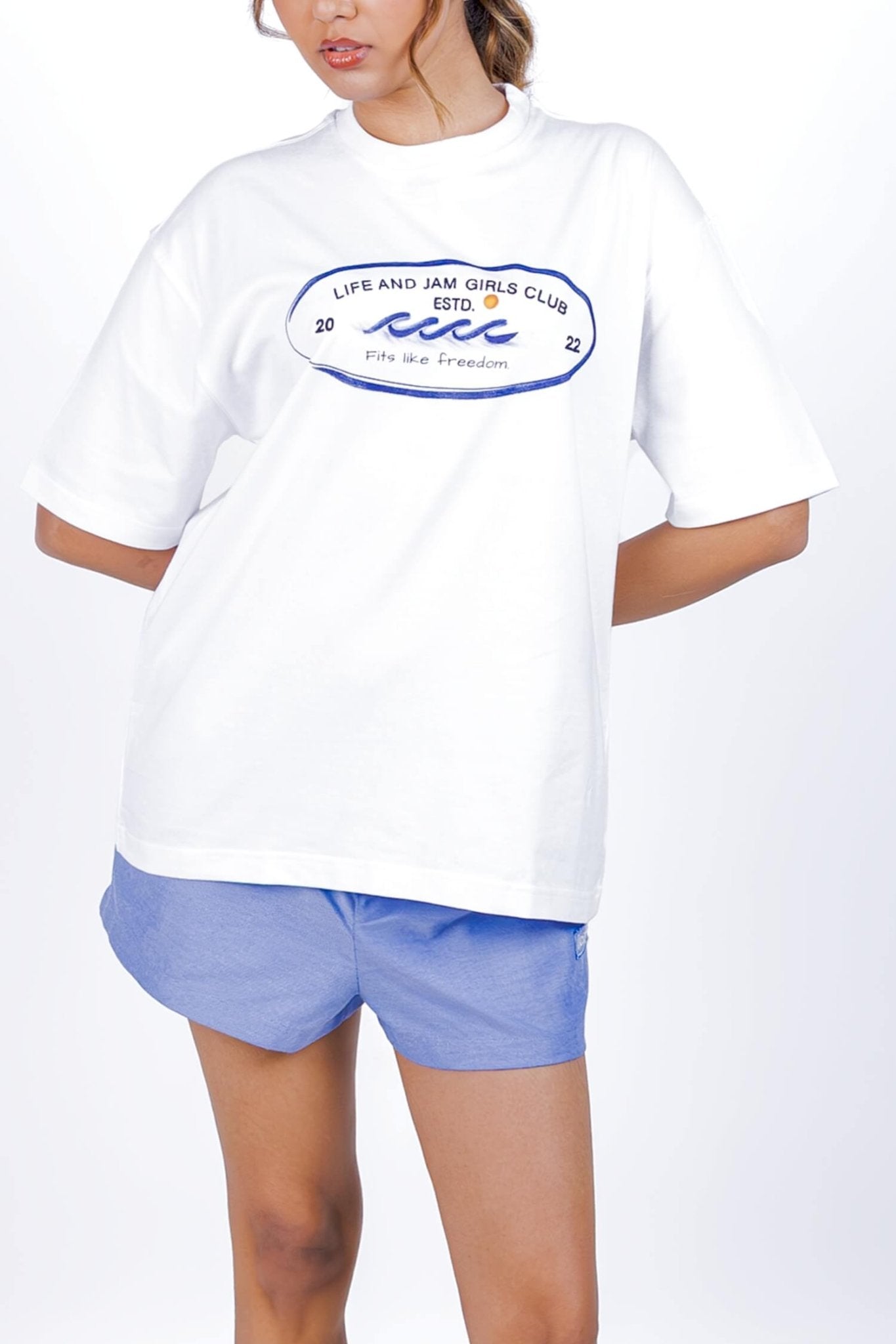 Life & Jam Girls Club Oversized Tee - Life & Jam