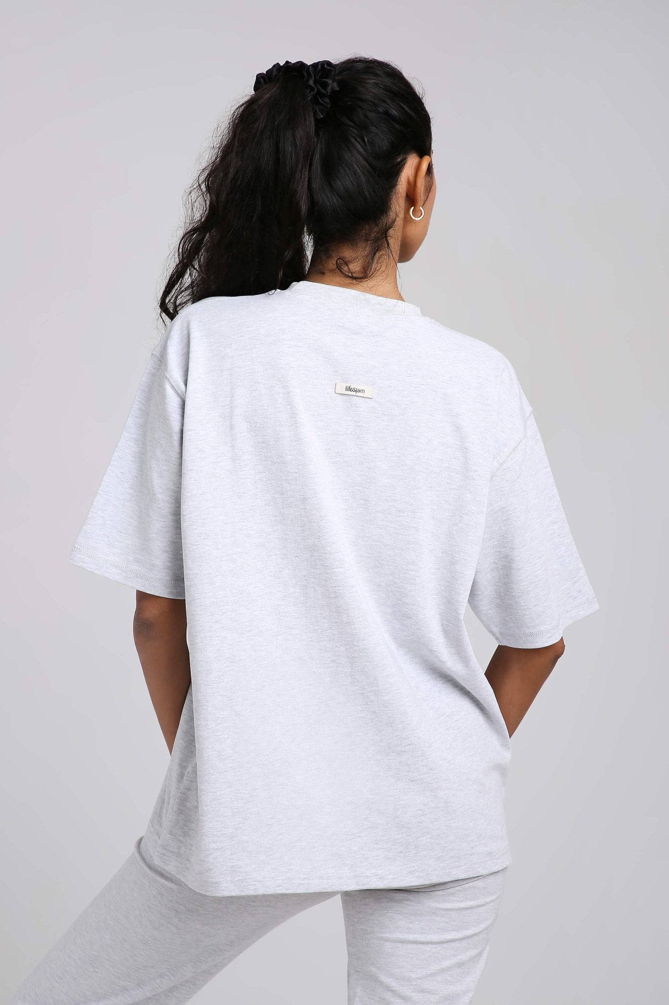 Oversized Tee in Greystone - Life & Jam