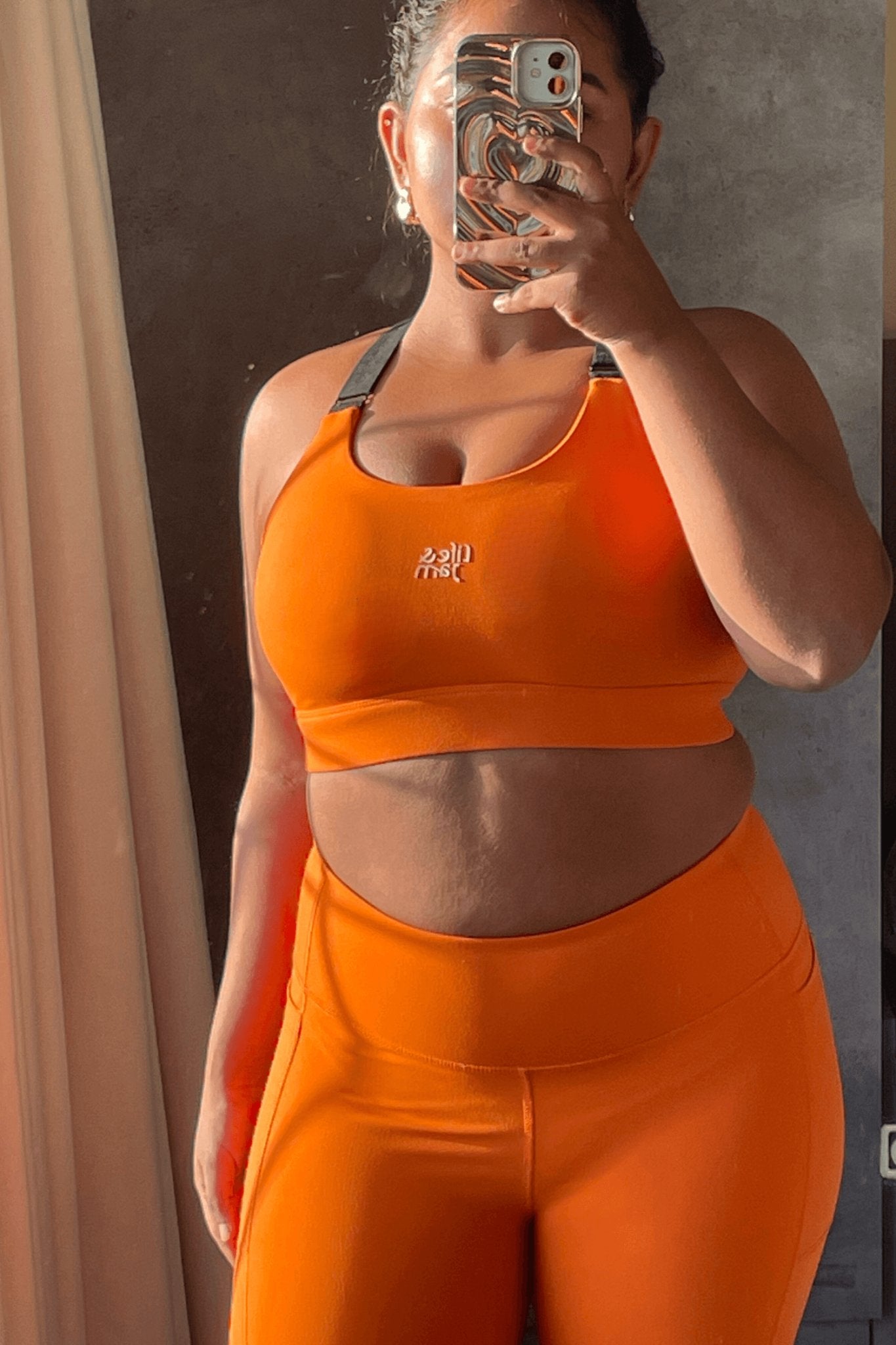 Performance Adjustable Straps Sports Bra in Trailblazer Orange - Life & Jam