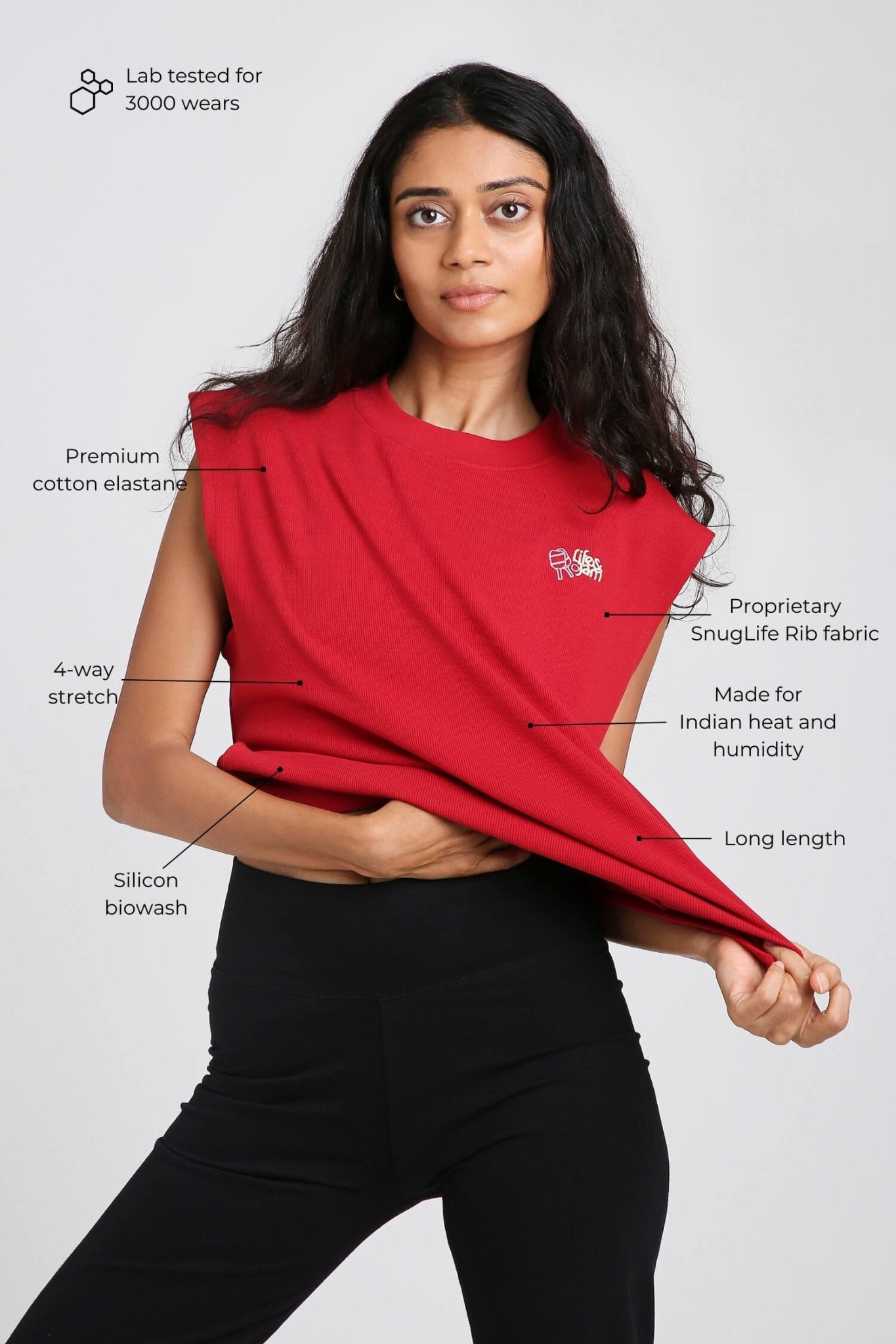 PIckleball Box Tank in Cherry Red - Life & Jam