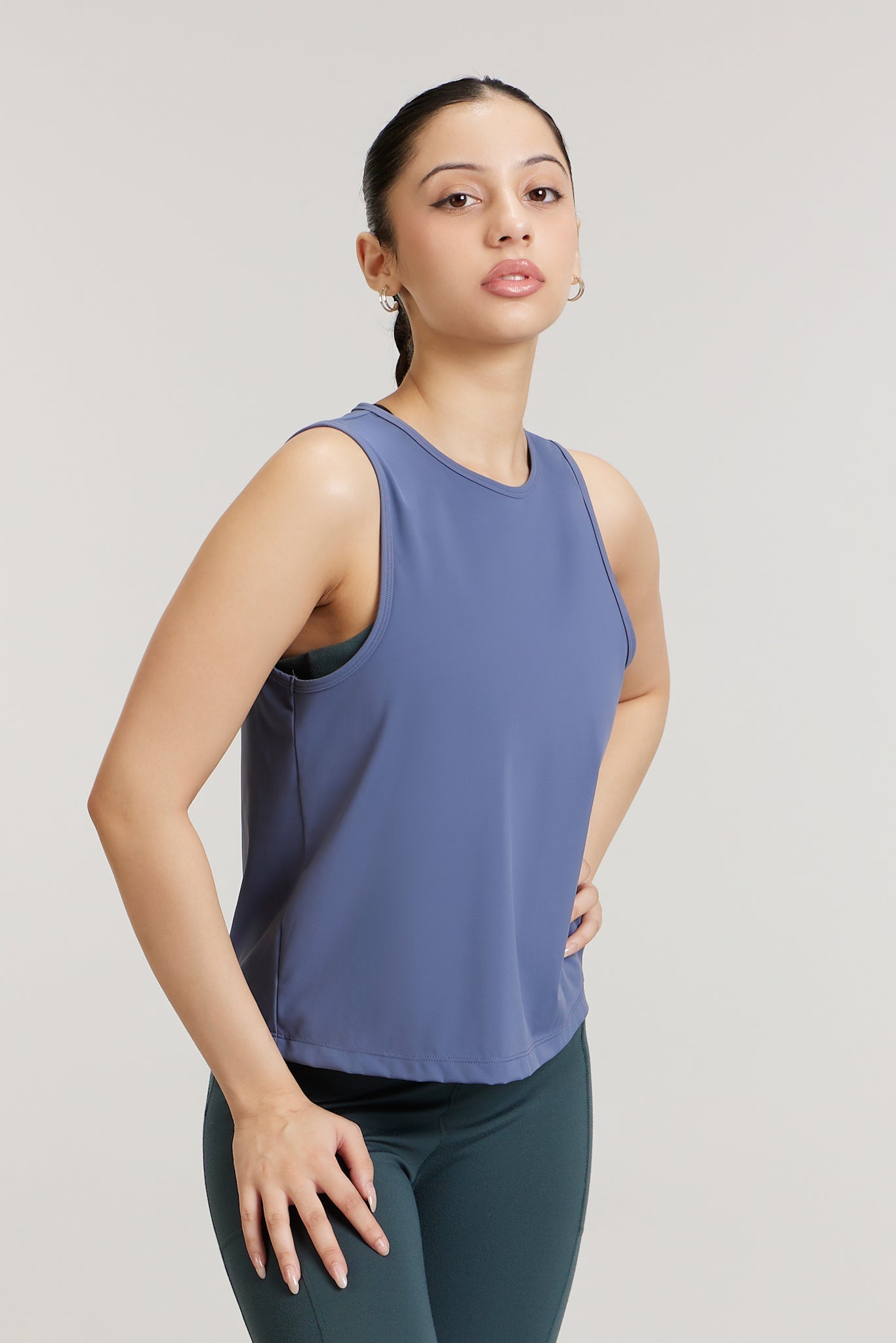 Quick Drying Gym Tank in Ash Blue - Life & Jam