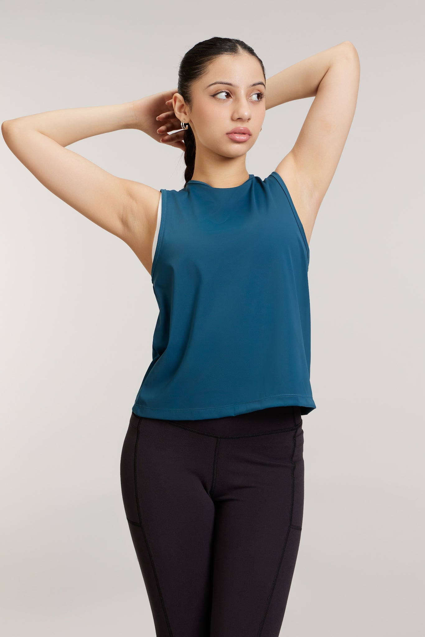 Quick Drying Gym Tank in Steely Teal - Life & Jam