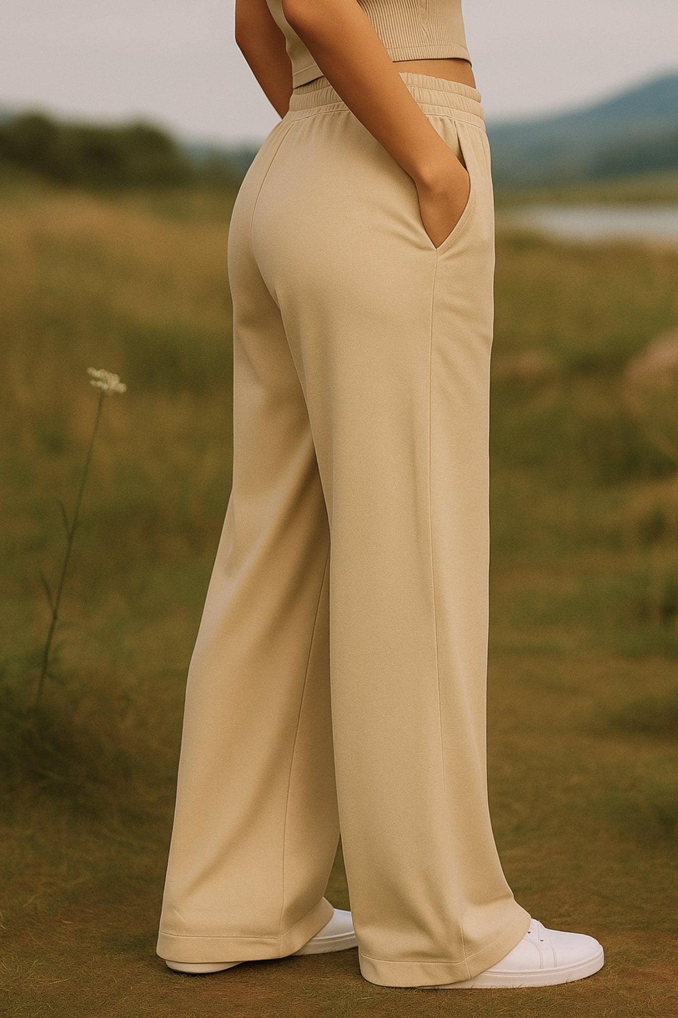 Straight - fit Everyday Lounge Pants in Marshmallow - Life & Jam