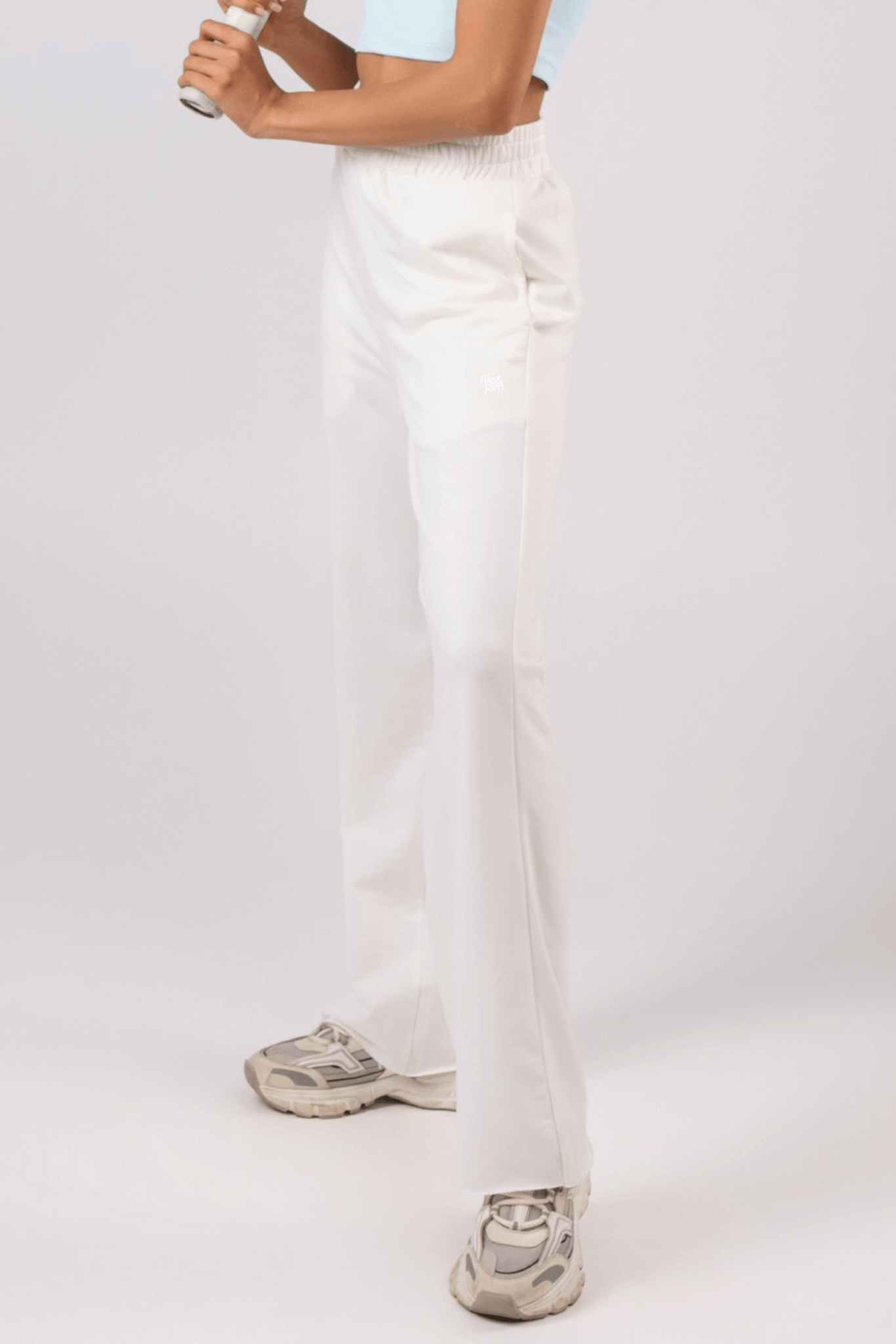 Straight - fit Everyday Lounge Pants in Snow White - Life & Jam