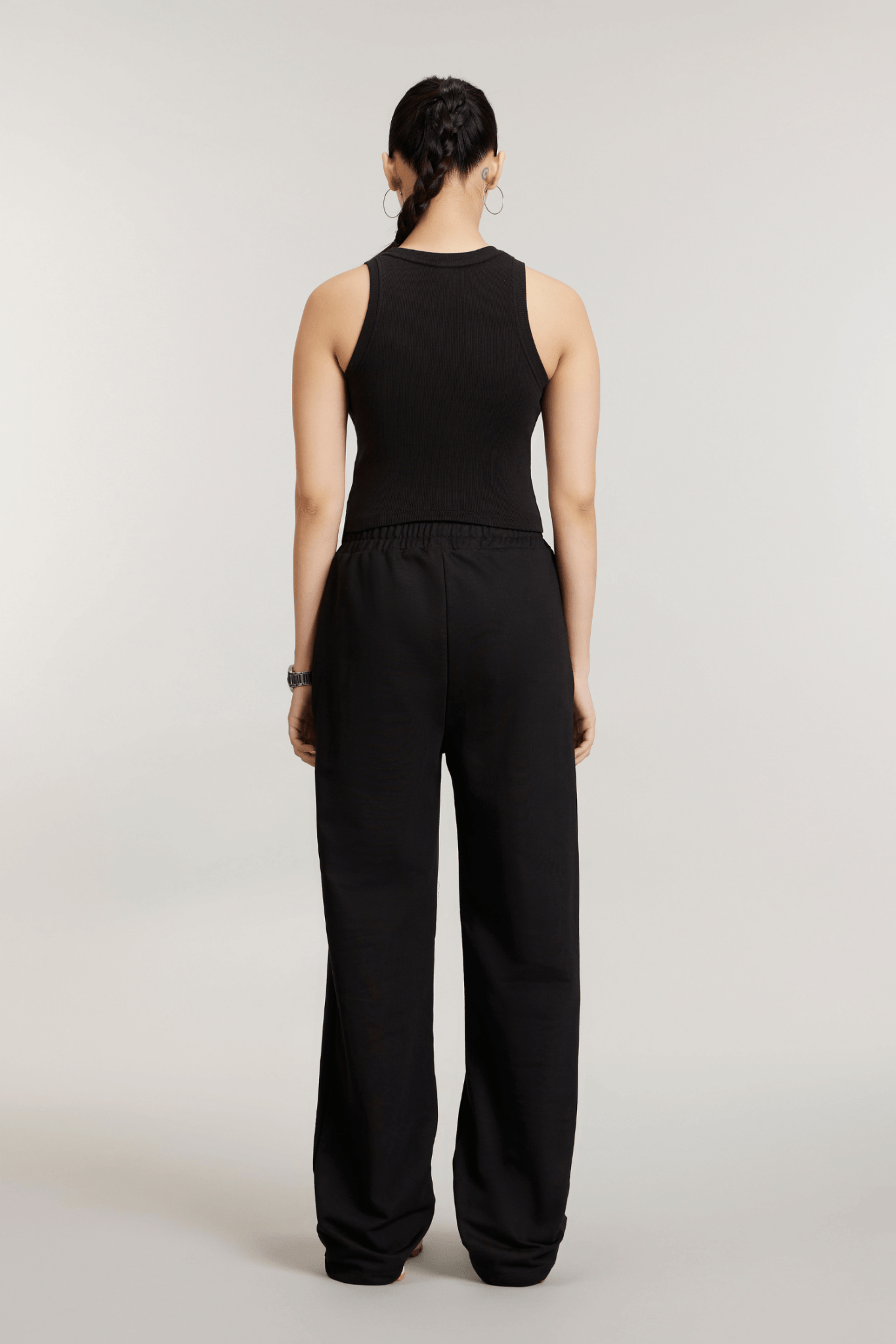 Straight - fit Everyday Lounge Pants in True Black - Life & Jam