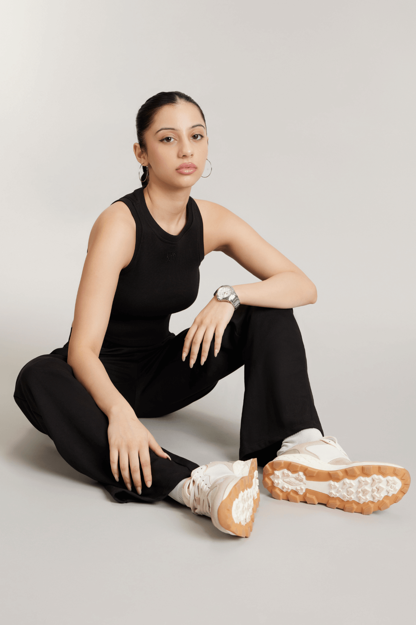 Straight - fit Everyday Lounge Pants in True Black - Life & Jam