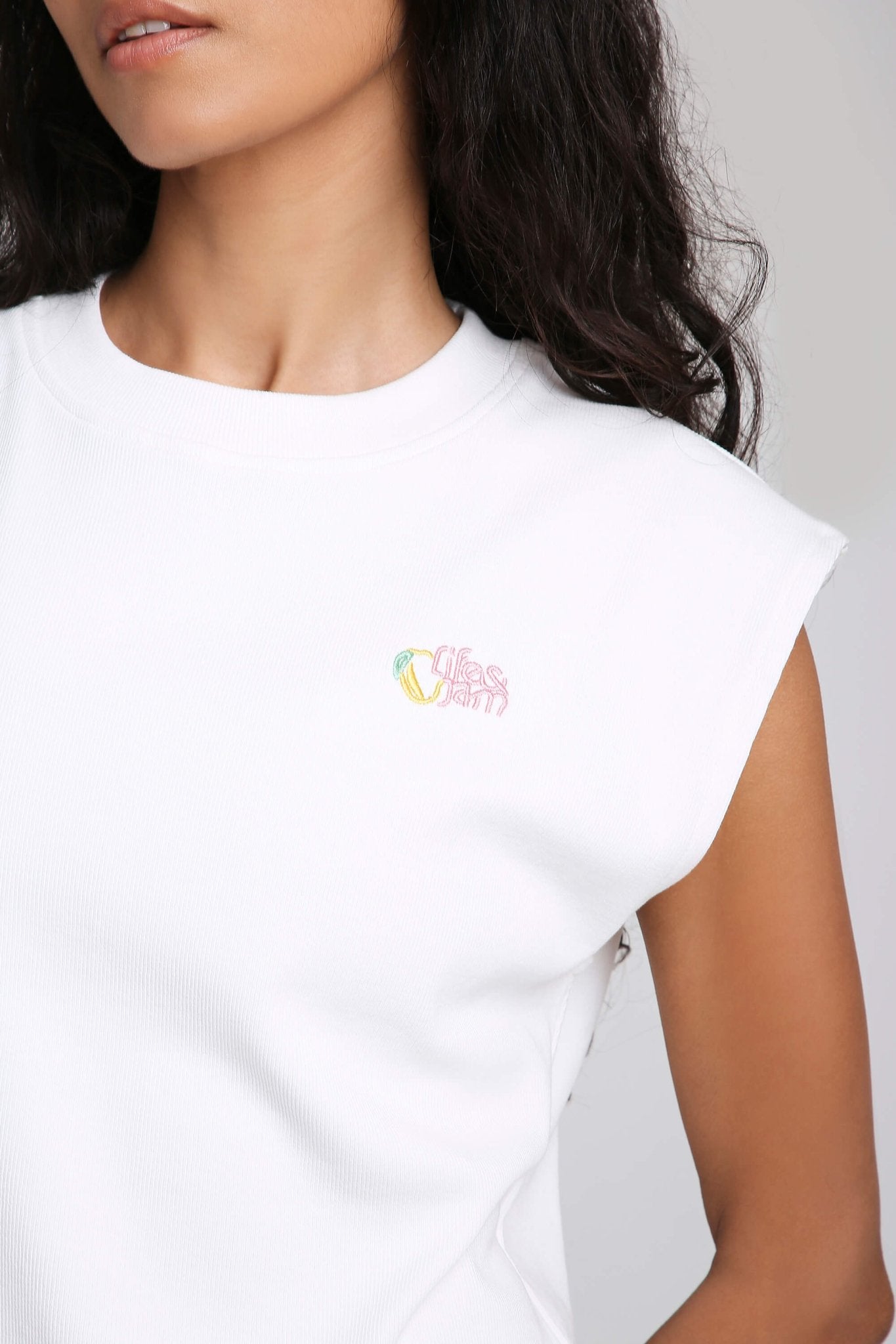 🥭 Sunny Day Mango Box Tank in True White - Life & Jam