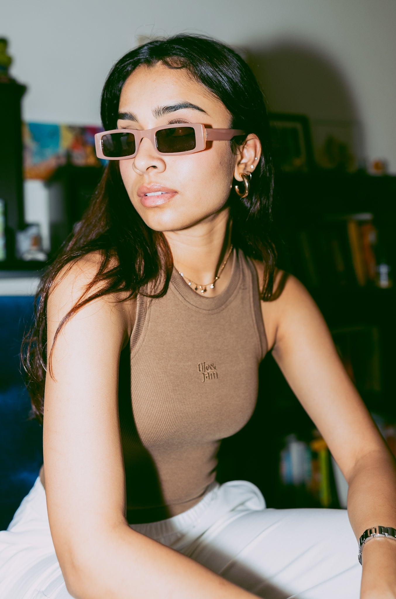 Free Spirit Ribbed Tank In Mountain Tan - Life & Jam